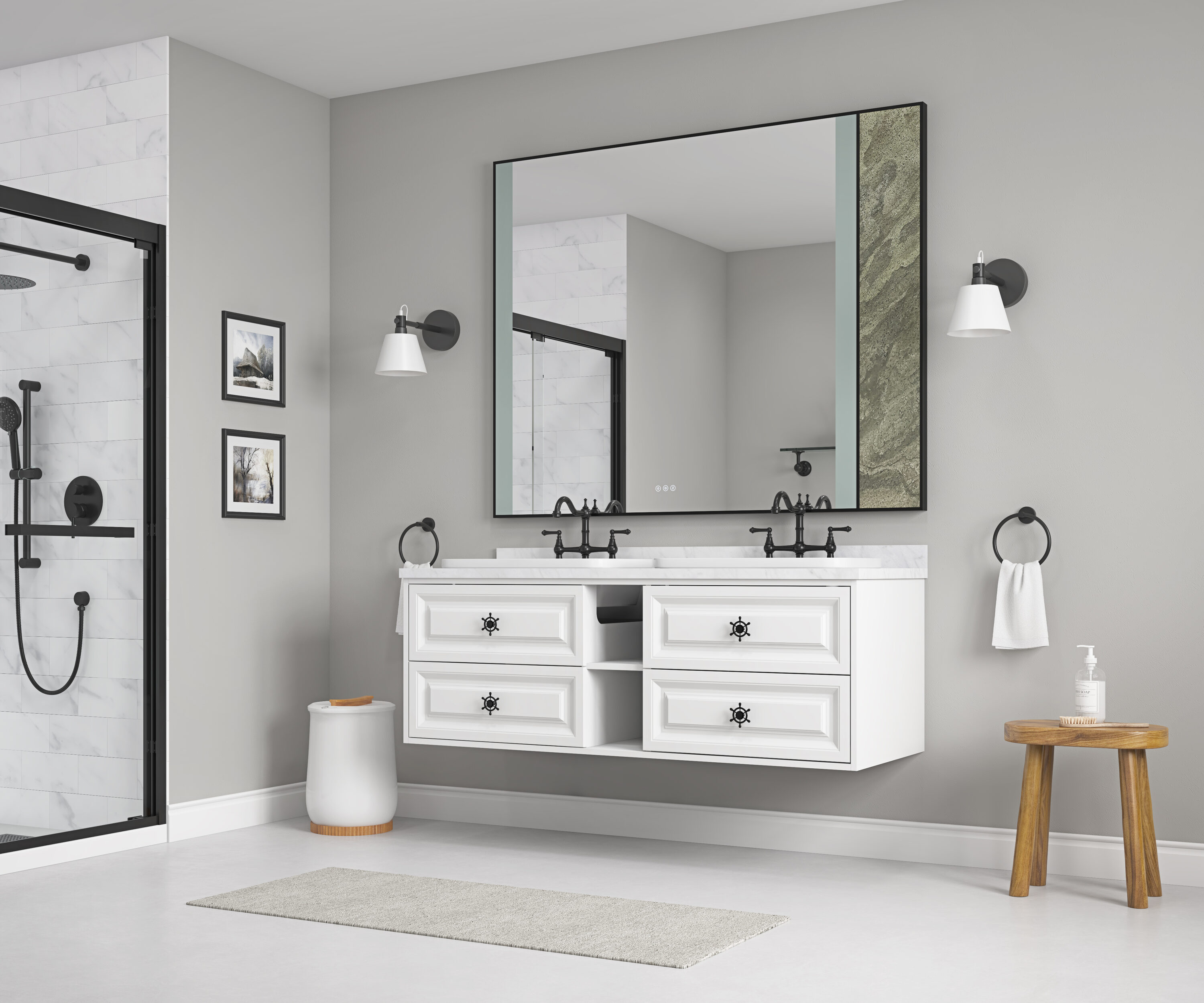 Vacolite KP-7575WH07 Bathroom-Wall-Cabinets - View #4