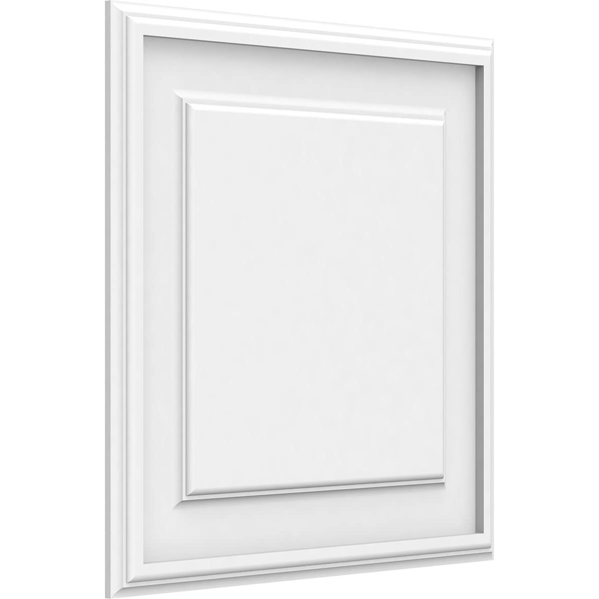Ekena Millwork WALP18X18X062LEG 18-in x 18-in Smooth Paintable/Stainable White PVC Fretwork Wall Panel (