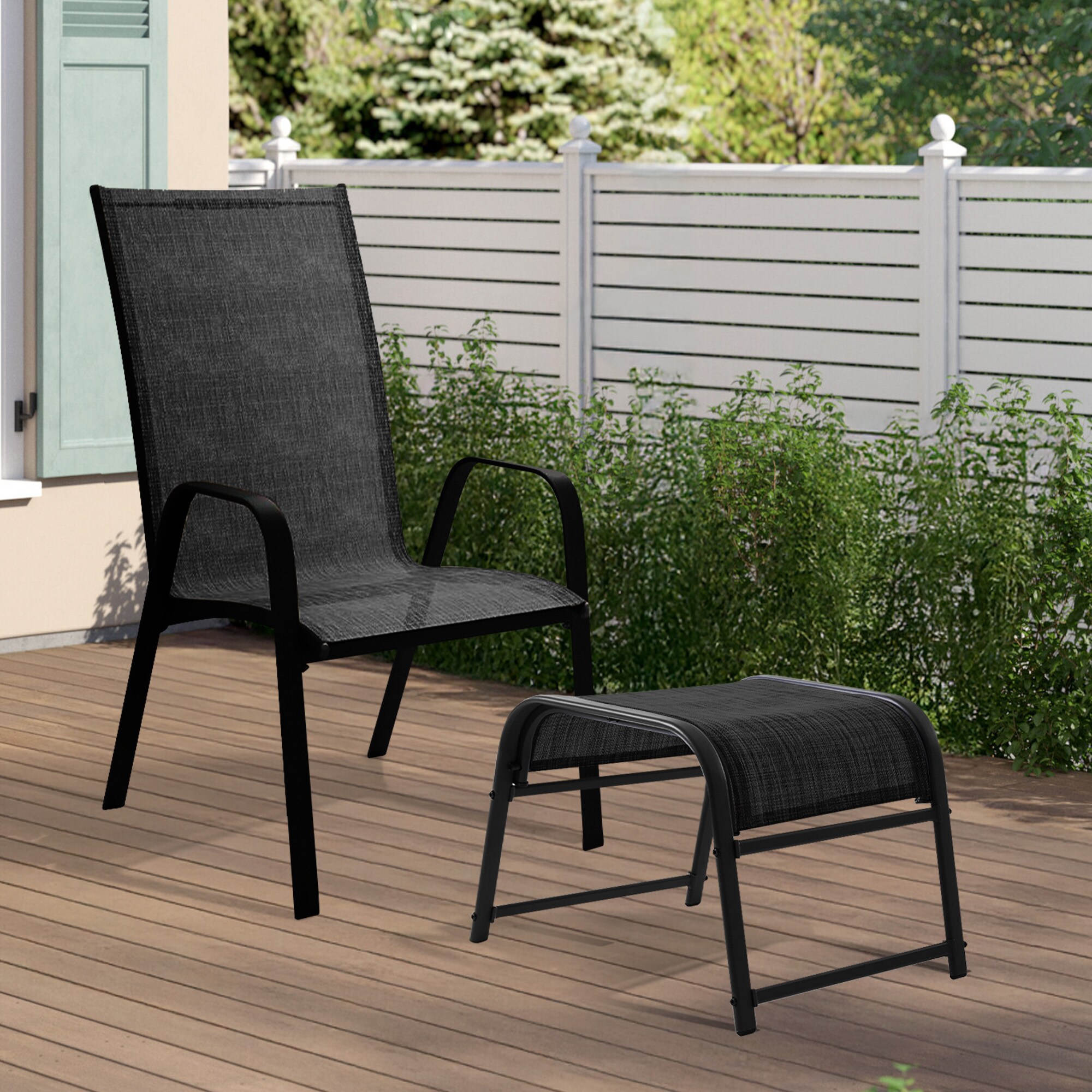 JEAREY JLGJD-02-BK Stools-Ottomans - View #2