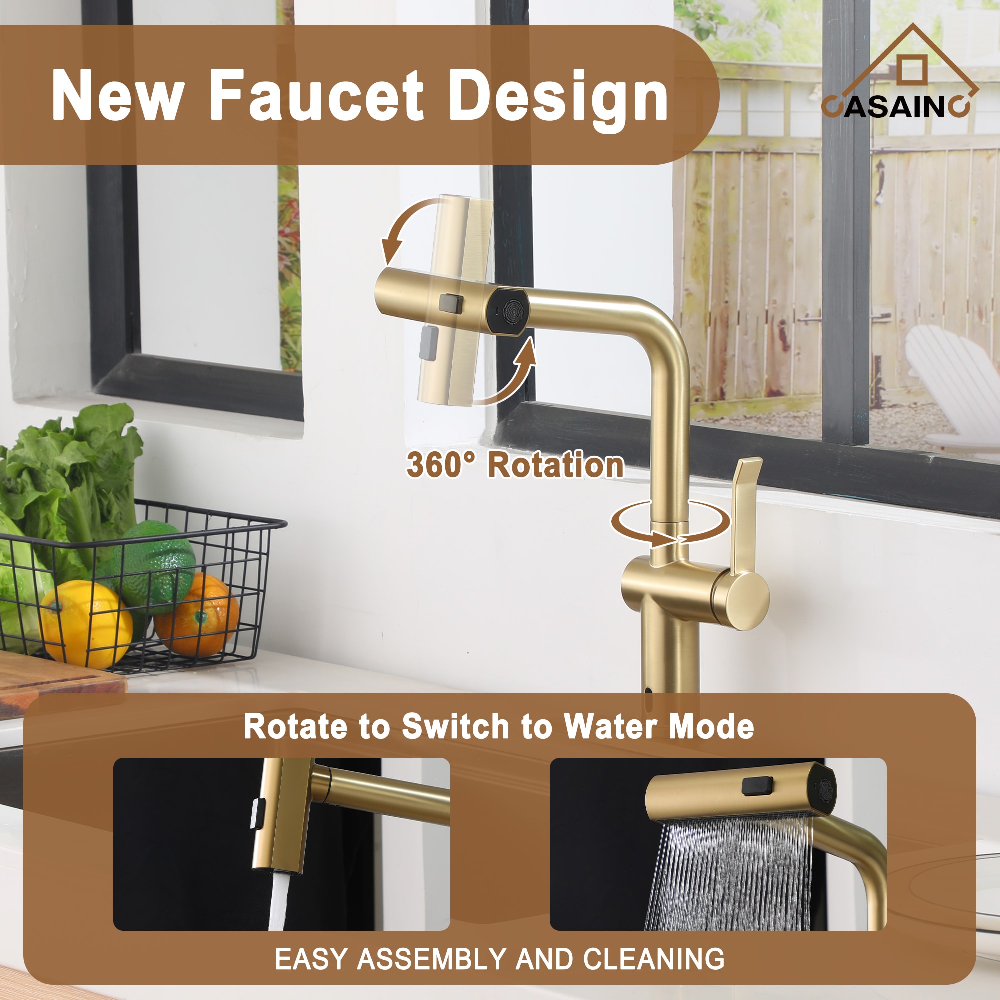 CASAINC KCLT0061BG Kitchen-Faucets - View #10