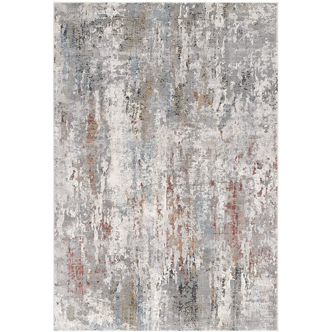 HomeRoots 4000391786 2 x 8 (ft) Woven Viscose Gray Rectangular Indoor Abstract Vacuum regularly Runner rug