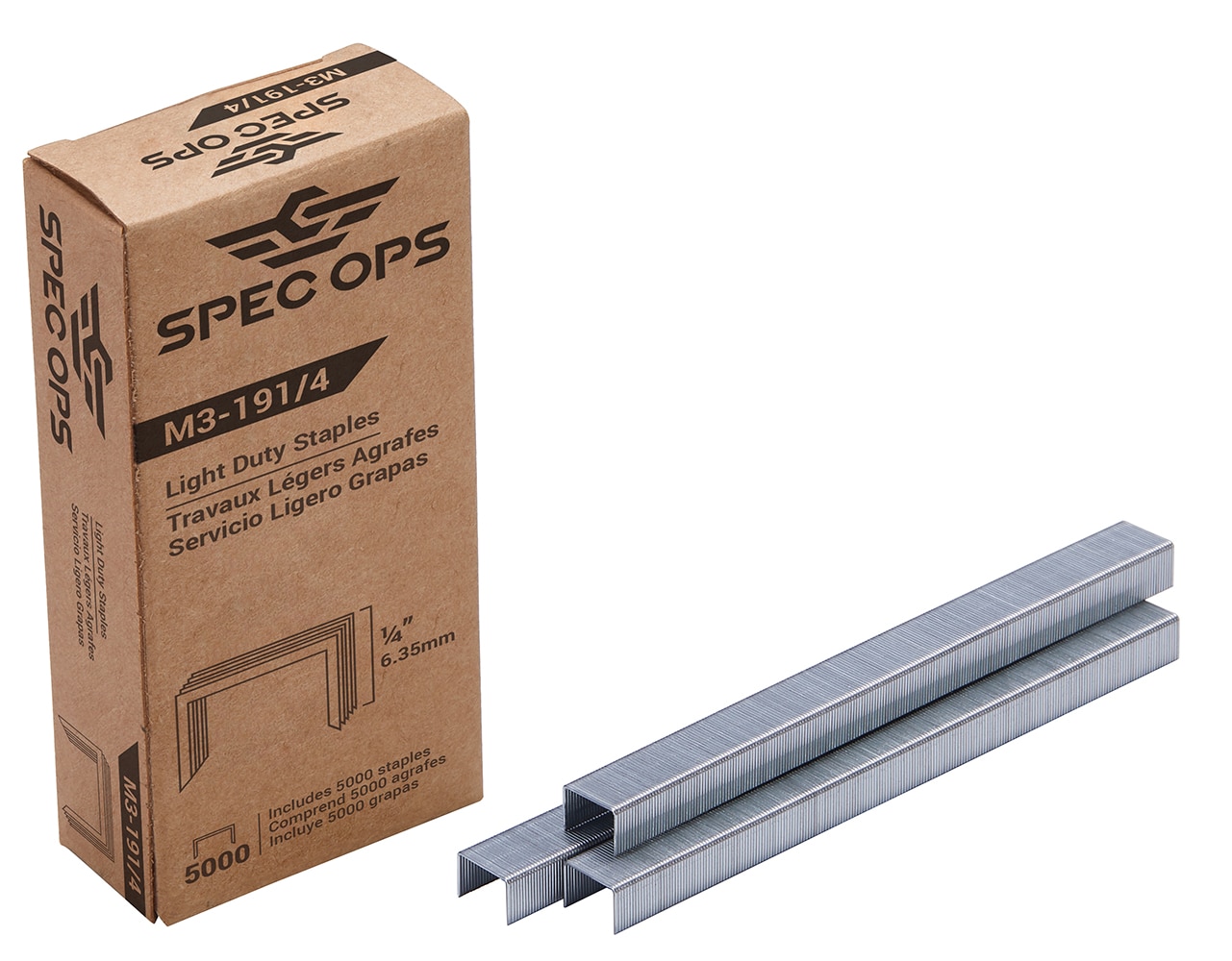 Spec Ops Tools 1/4-in Leg x 1/4-in Galvanized Narrow Crown Tacking ...