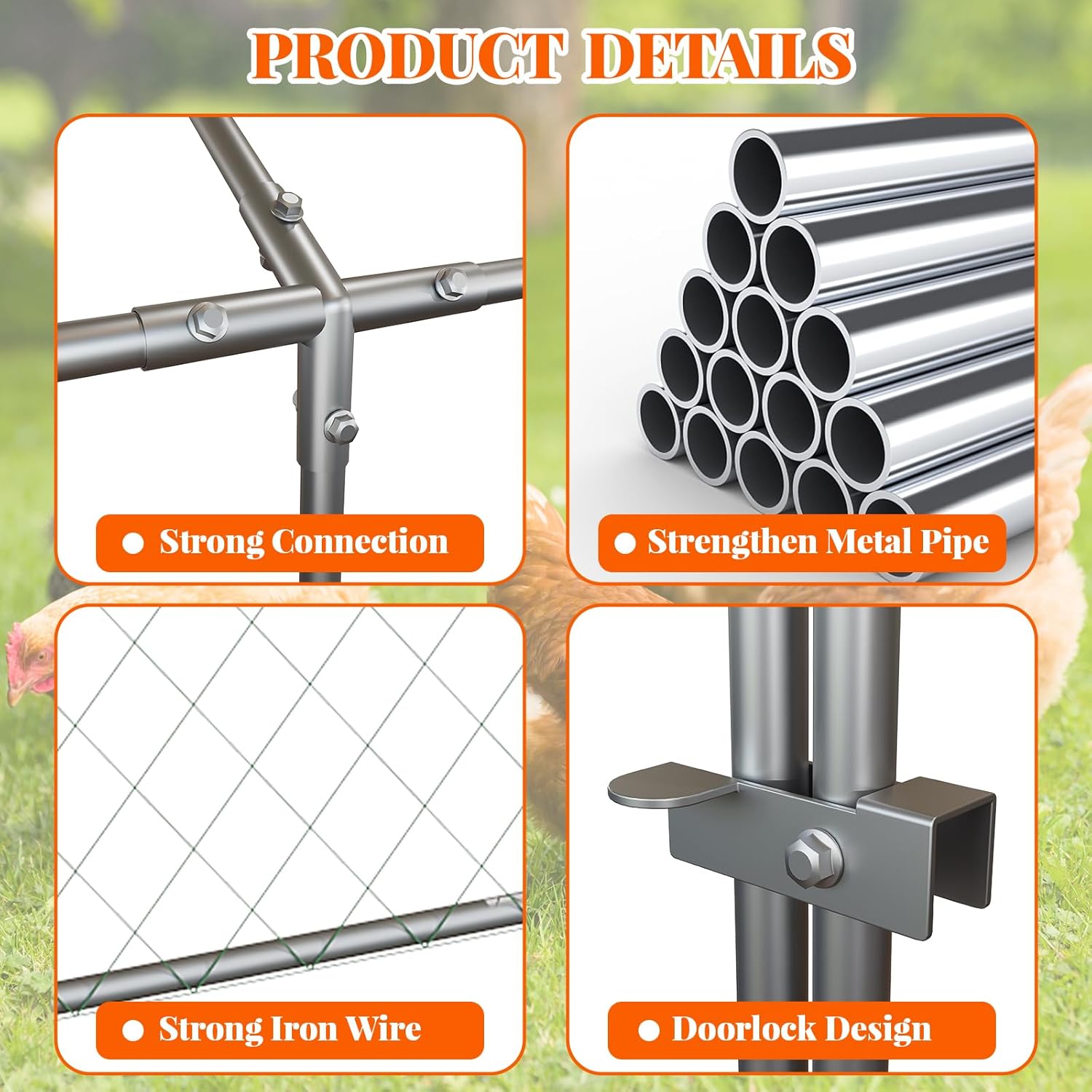 Qeetex WLS-PHO-16N3QJBH Chicken-Coops-Rabbit-Hutches - View #10