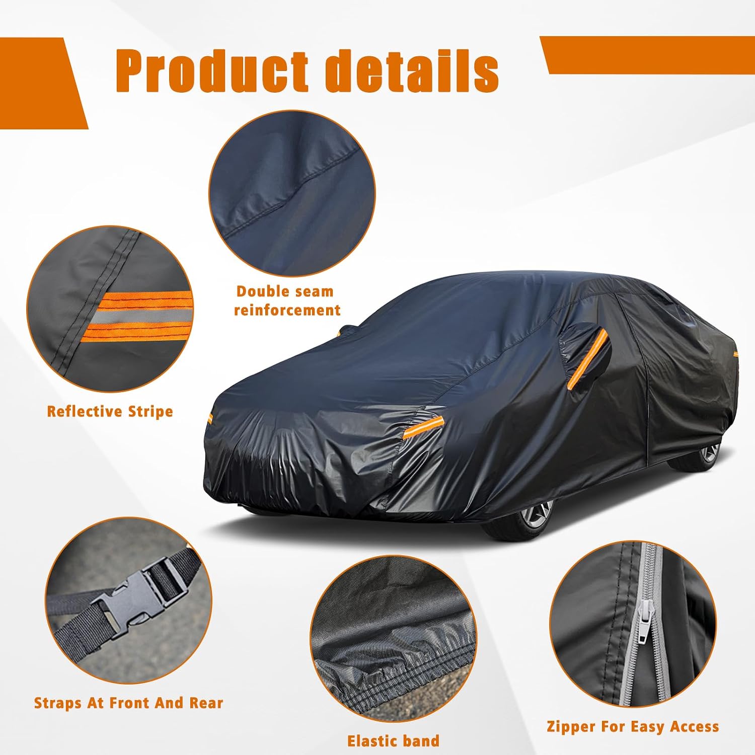 Holthly B0CJ2G8HPS Universal-Car-Covers - View #4