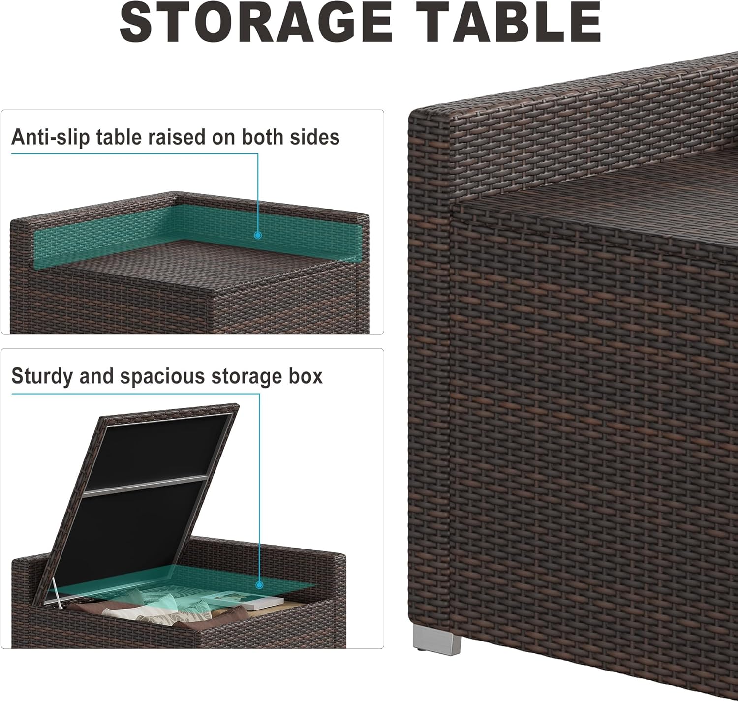 Qeetex EX-PHO-12NG1V8W Patio-Dining-Sets - View #7
