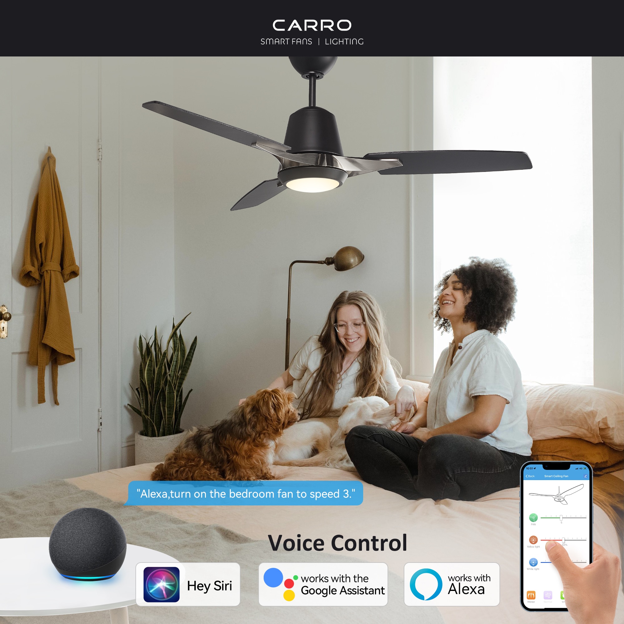CARRO USA LWGS-523F-L12-B2-1 Ceiling-Fans - View #2