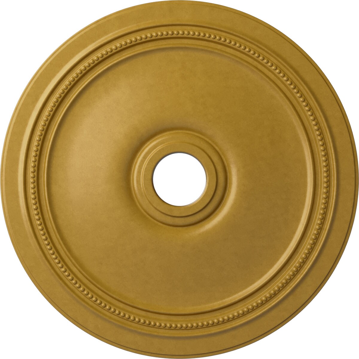 Ekena Millwork CM24DIIGS Diane 24-in W x 24-in L Painted Iridescent Gold Polyurethane Whole Ceiling Medallion