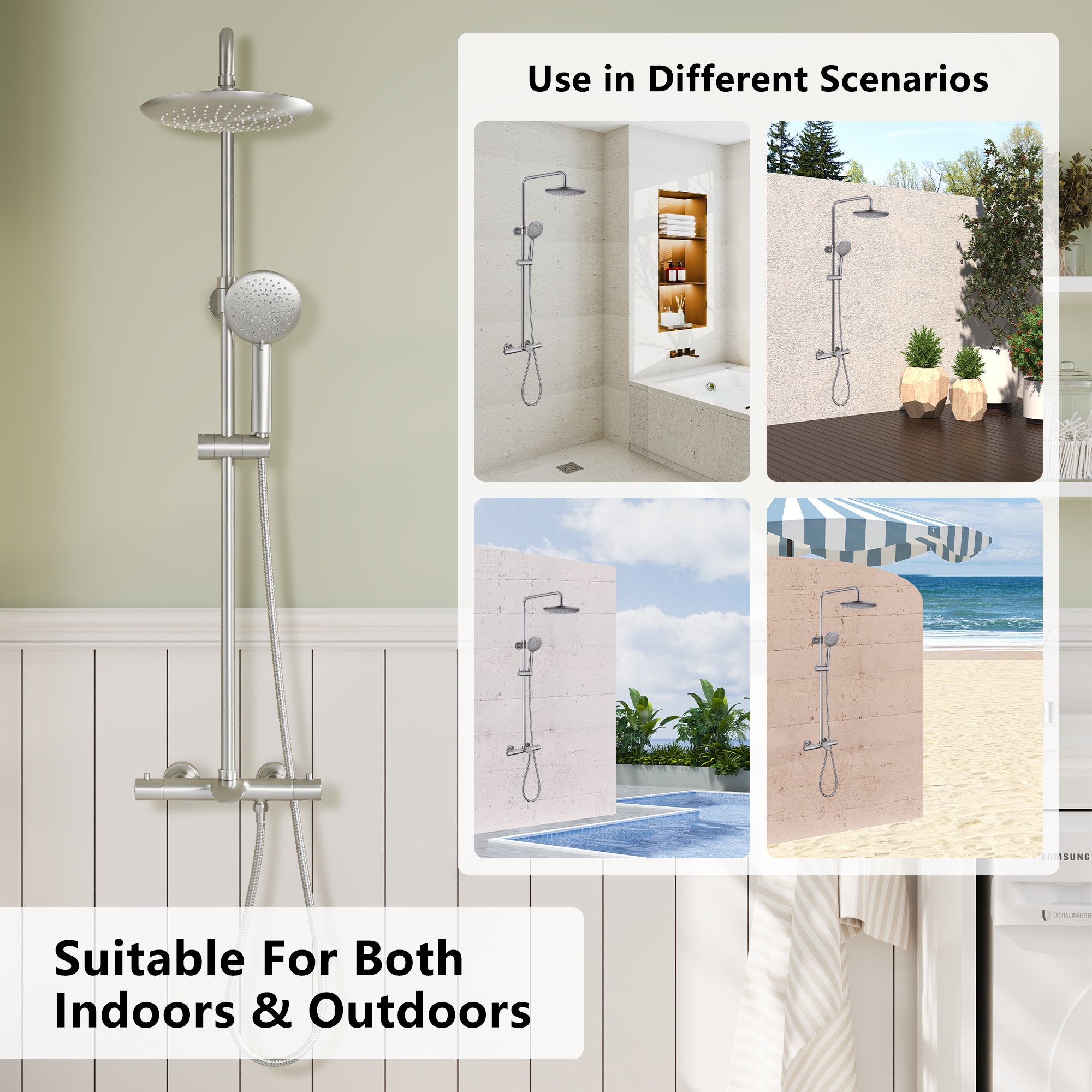 CASAINC CS3623-10ORB Showerhead-Bar-Panels - View #5