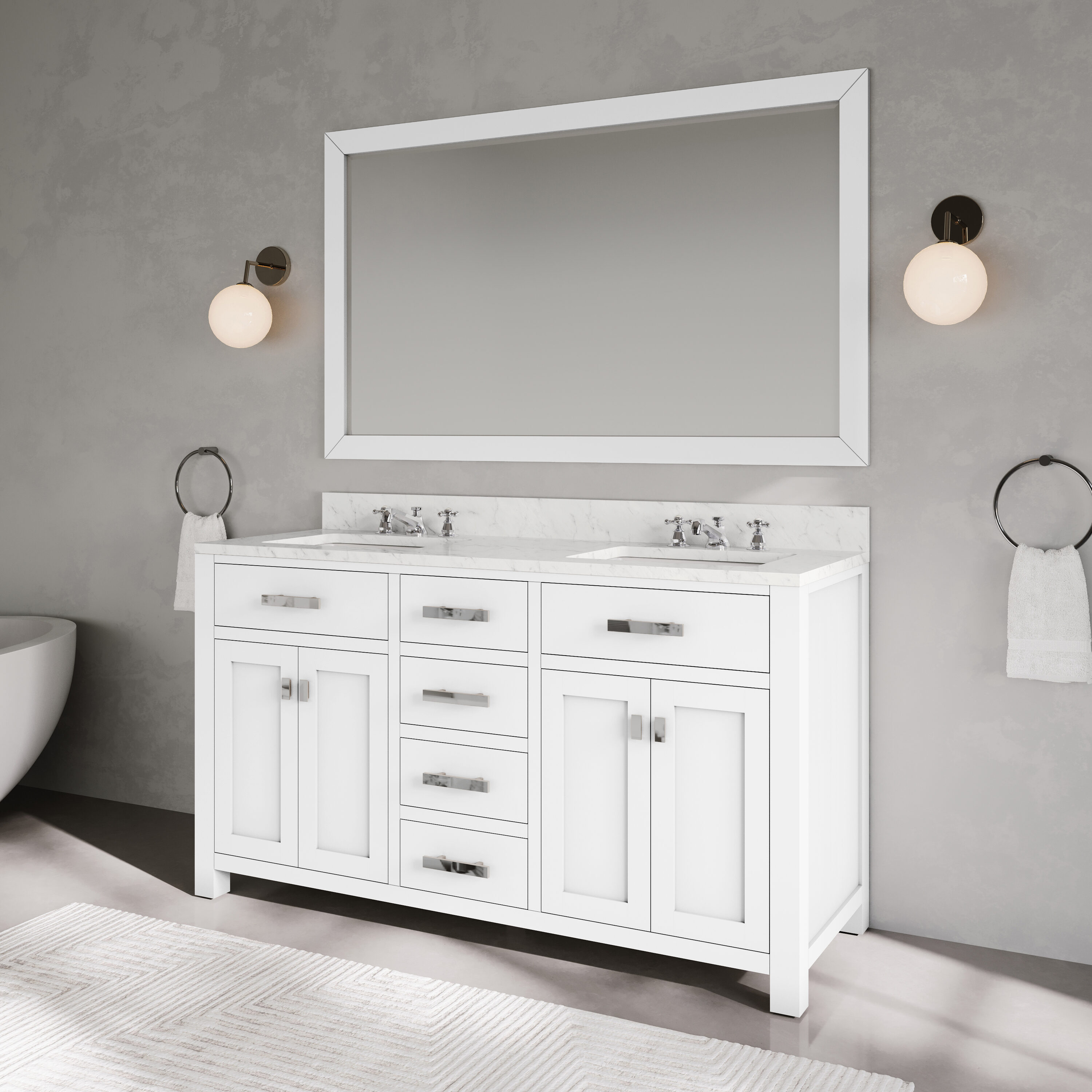 Water Creation MADISON60WB Bath-Vanity-Combo - View #6