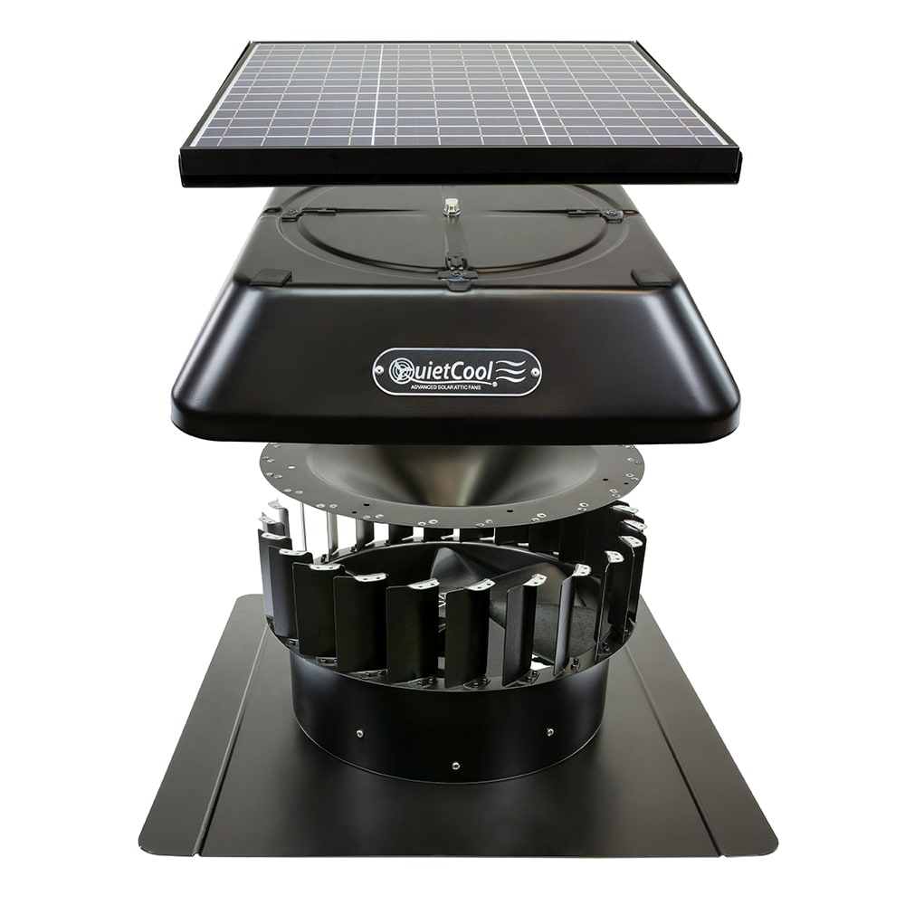 Solar Powered Roof Ventilator with 40W Panel: Ideal for Chicken Coop & –  Brighticonic