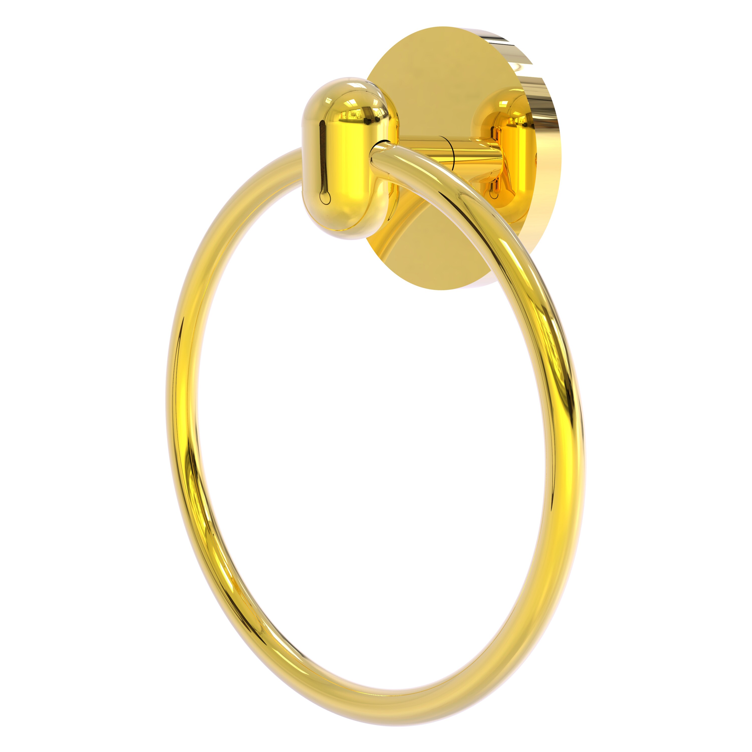 Allied Brass TA-16-PB Tango Polished Brass Wall mount Single Towel Ring