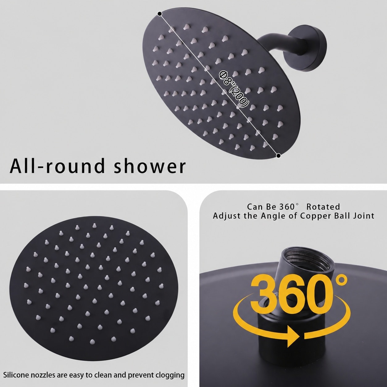 Anqtovp LAN0814N308 Fixed-Showerhead - View #4