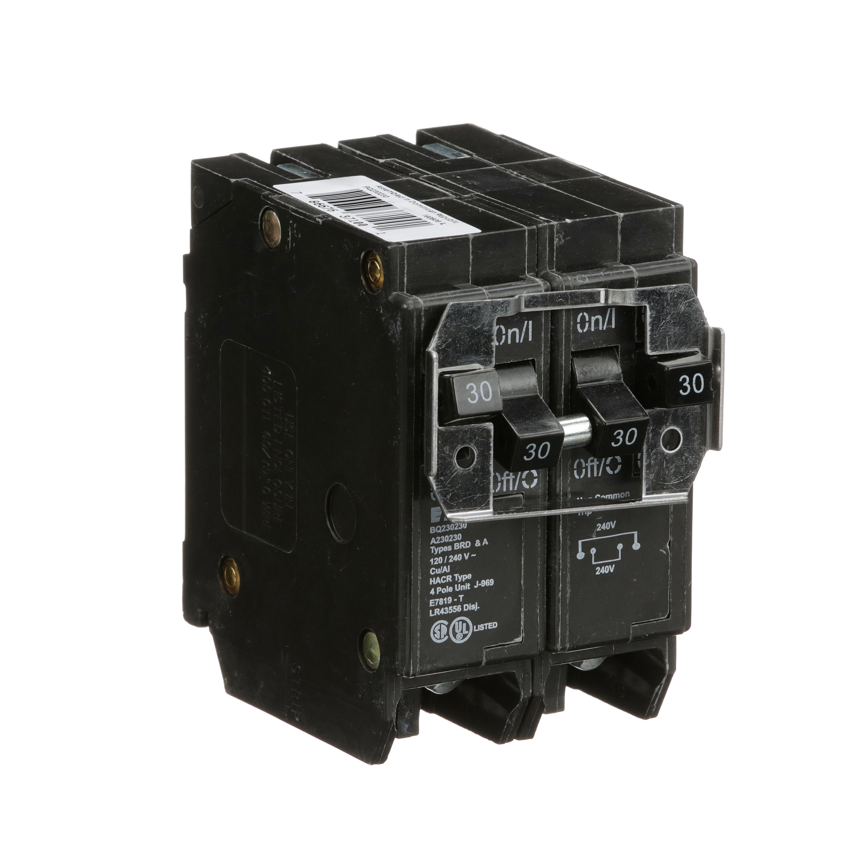 Eaton Type BR 30-amp 4-Pole Quad Circuit Breaker in the Circuit Breakers  department at Lowes.com