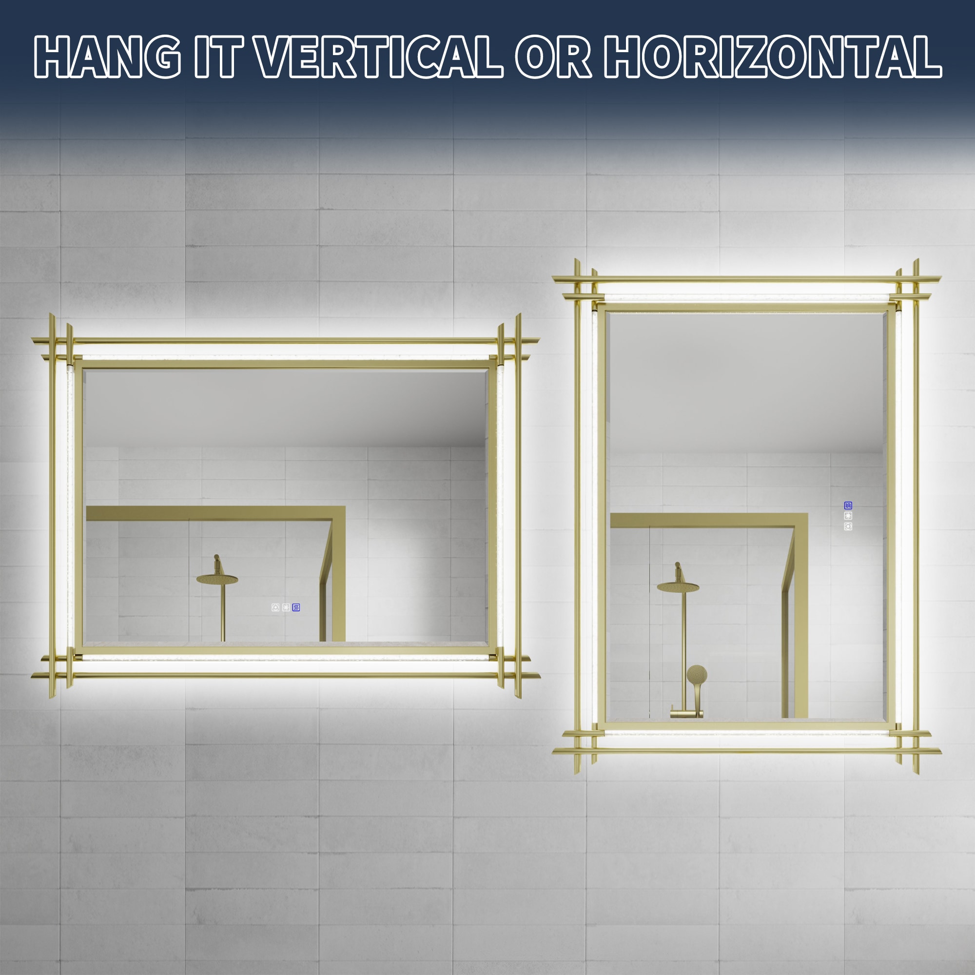 AAZJ ASY-MC2430GD Framed-Bath-Mirrors - View #6