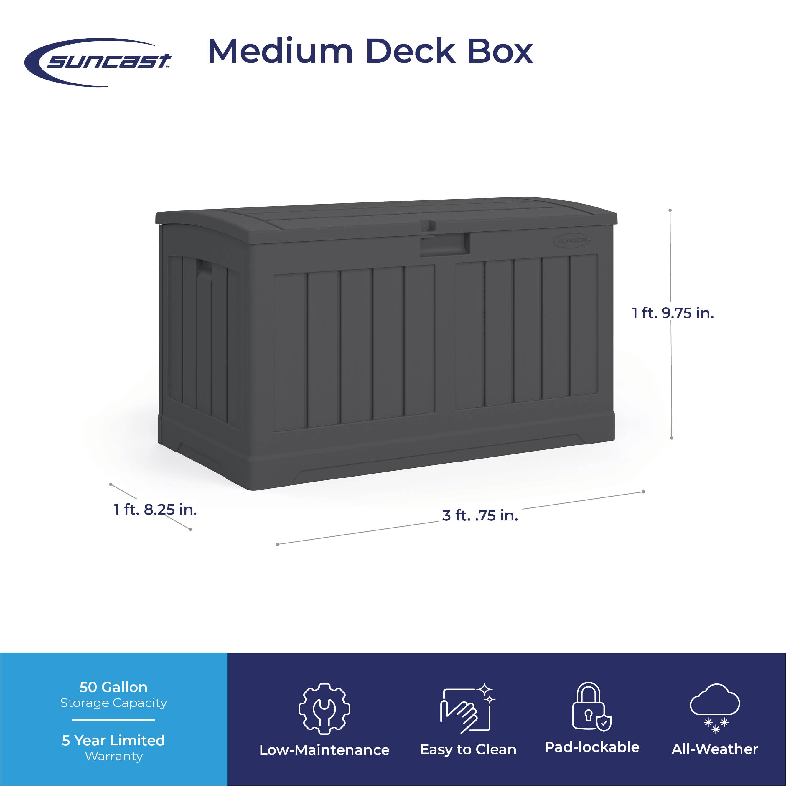 Suncast DB5025P Deck-Boxes - View #4