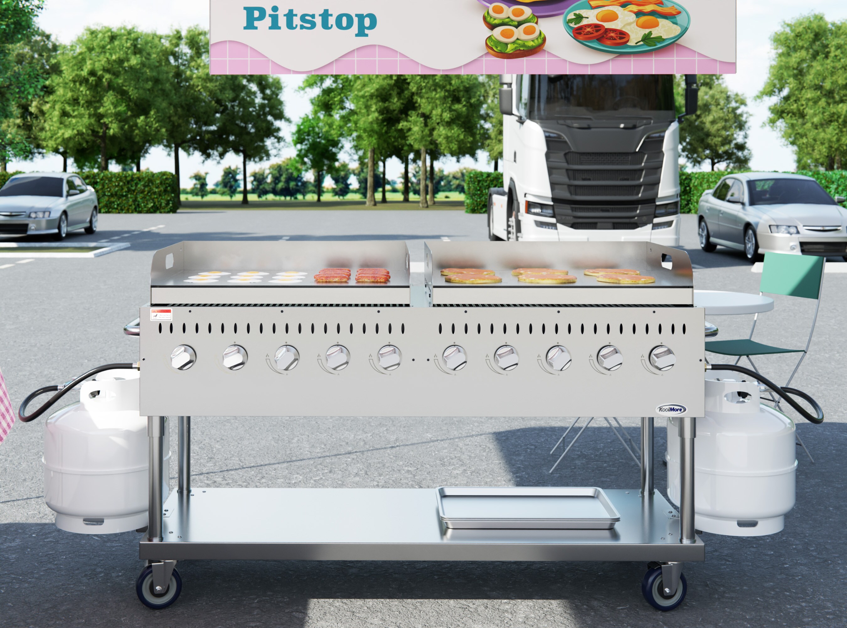 KoolMore LOW-CGKIT7-G36G36 Gas-Grill - View #4