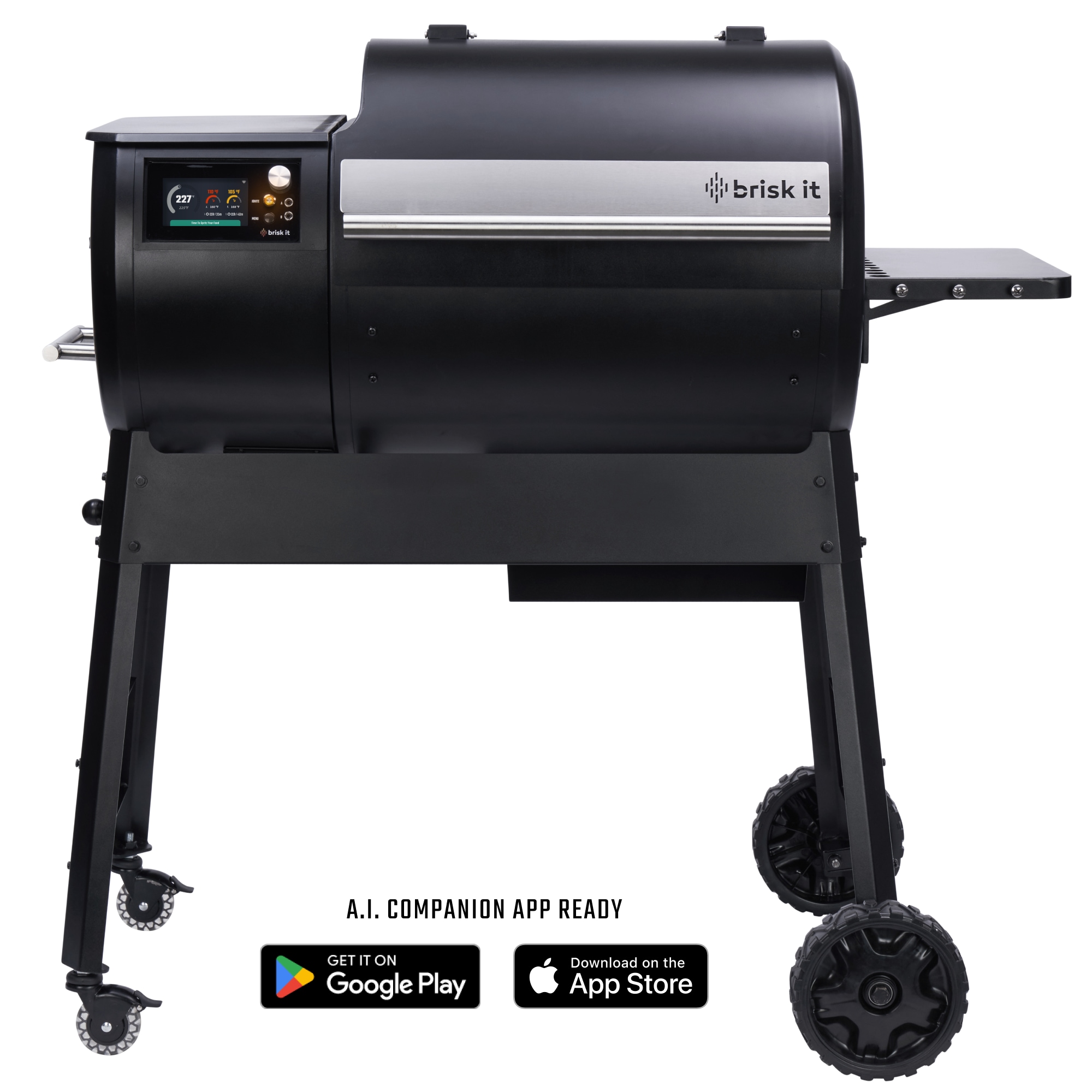 Brisk It 580.00-Sq. in Black Pellet Grill #BGO580
