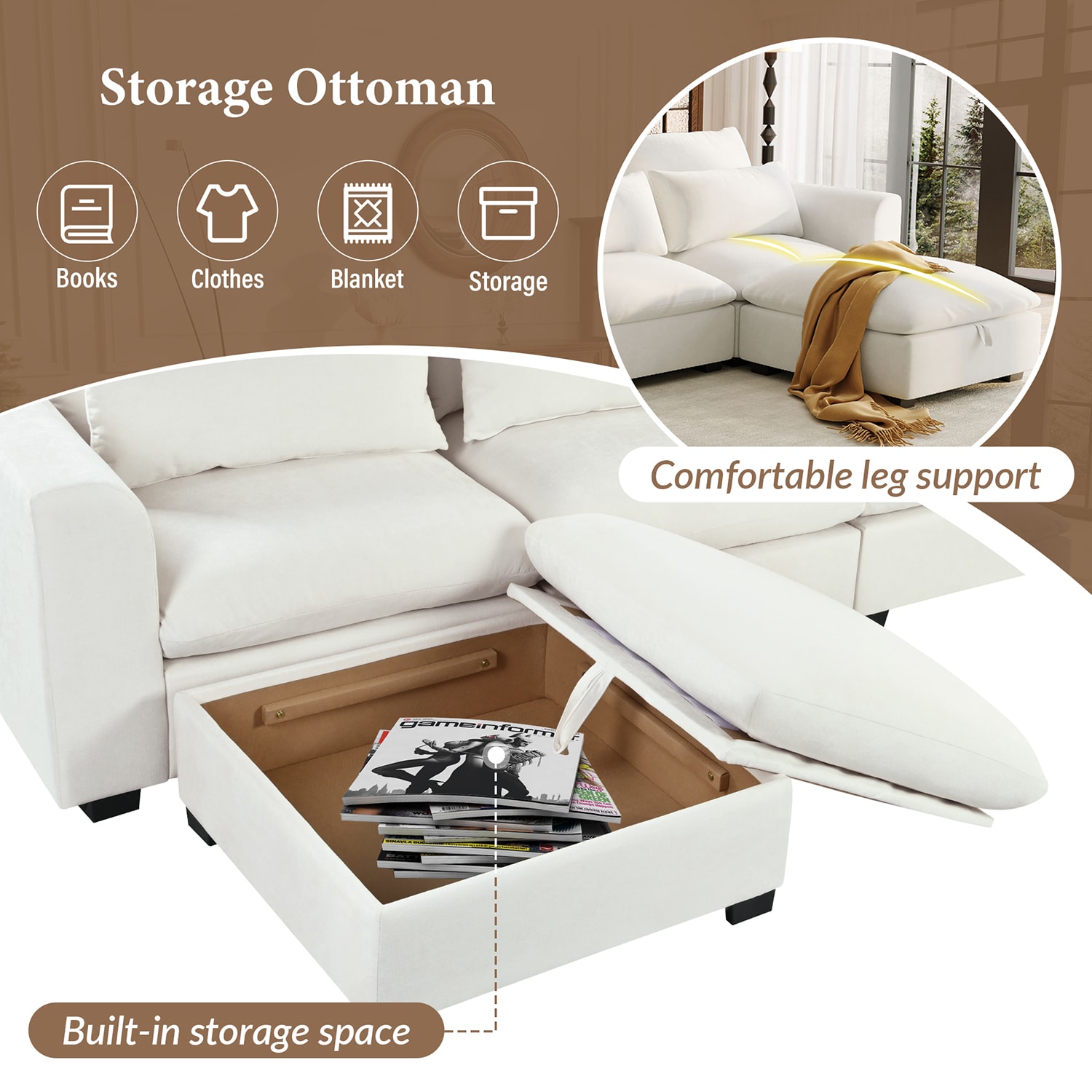 GZMR GZ-GN3804E Sofas-Loveseats - View #6