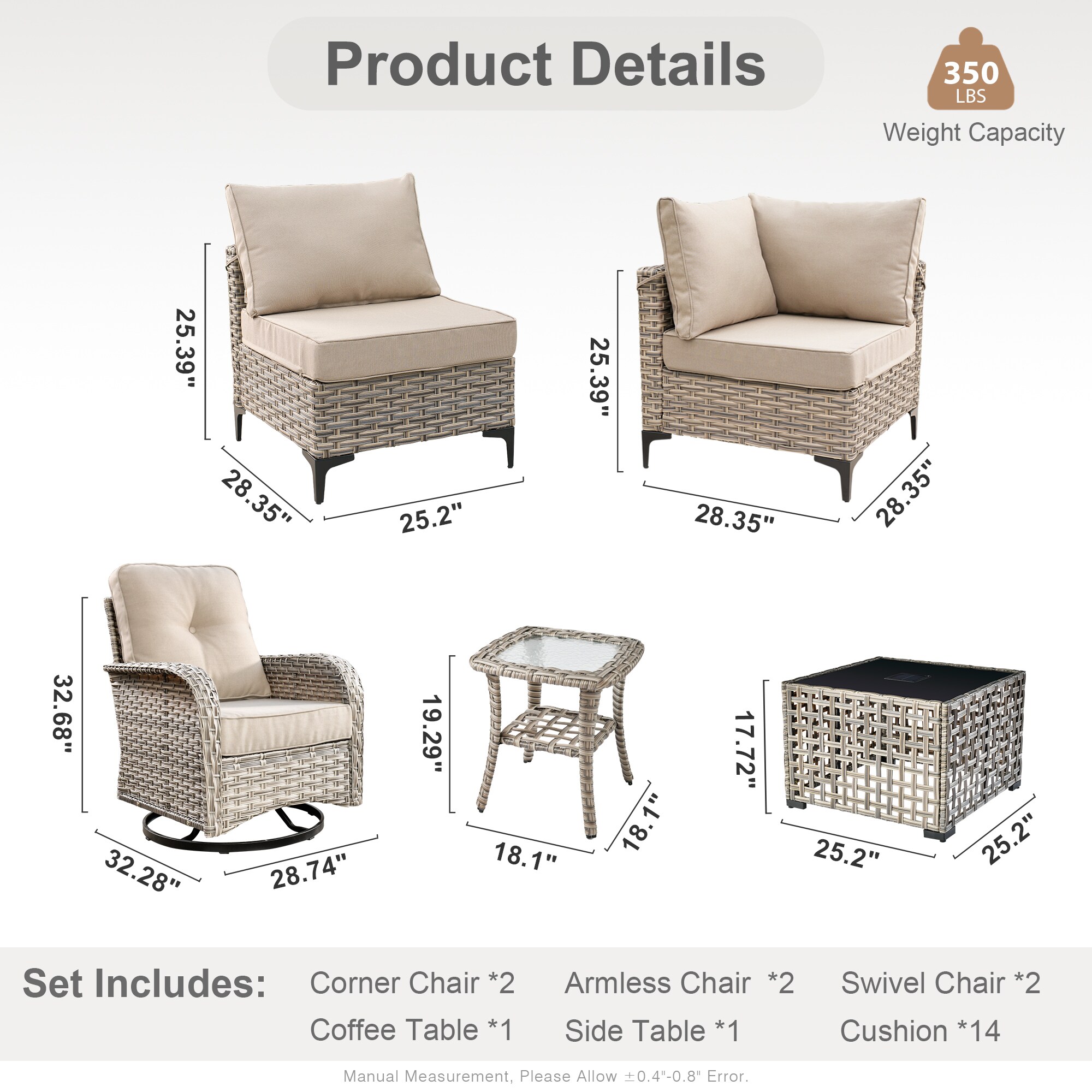 Caodoc L5-VYZSKT608-1 Patio-Sofas-Daybeds - View #7