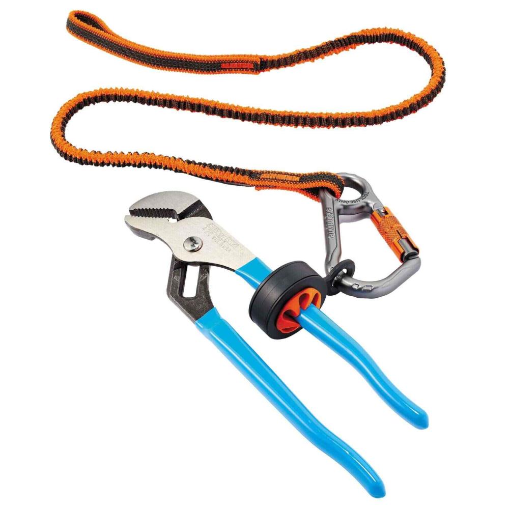 Ergodyne Squids 3108F(x) Tool Lanyard Single Locking Carabiner Color:  Orange