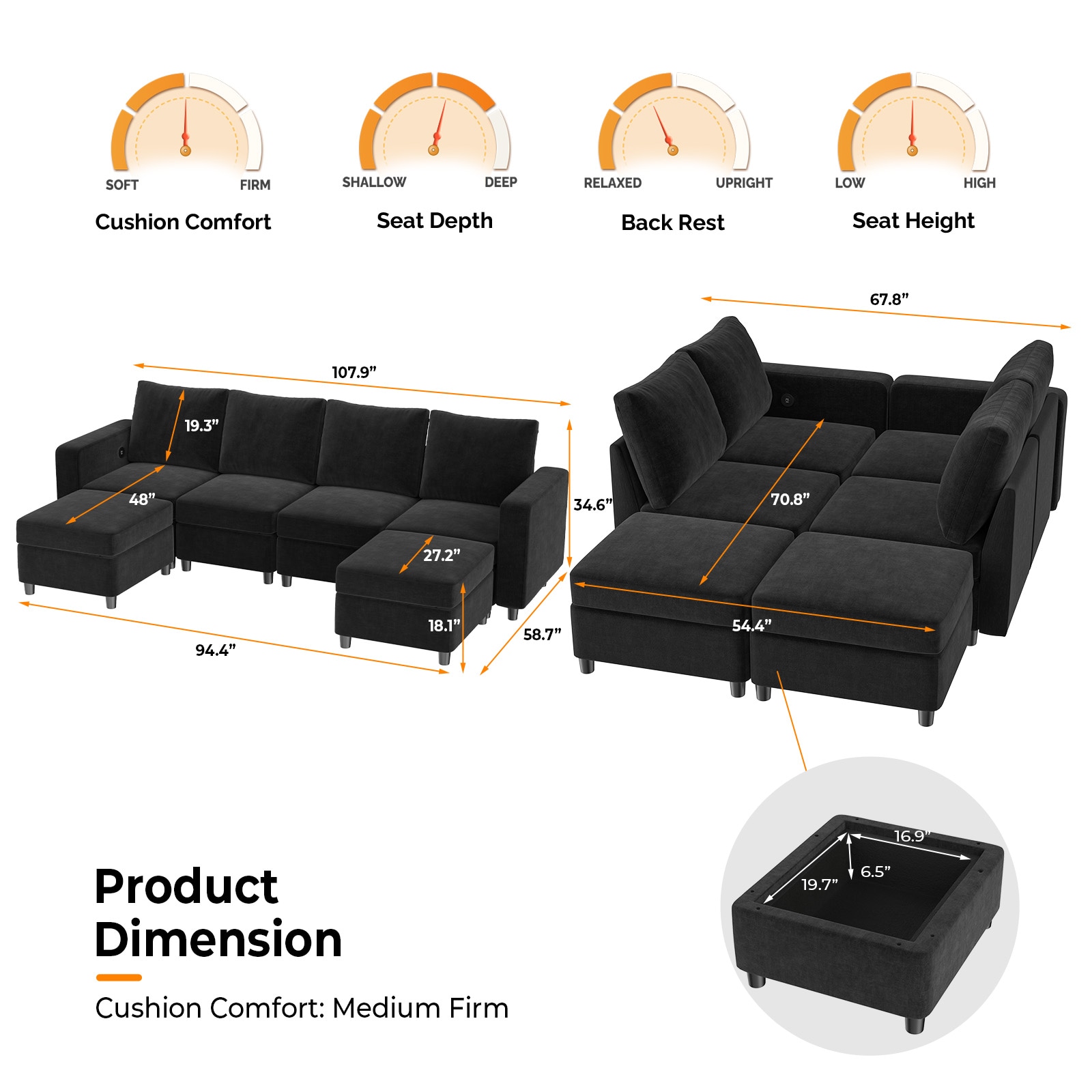 Winado LO14427+28+29+1A4B2C Sofas-Loveseats - View #2