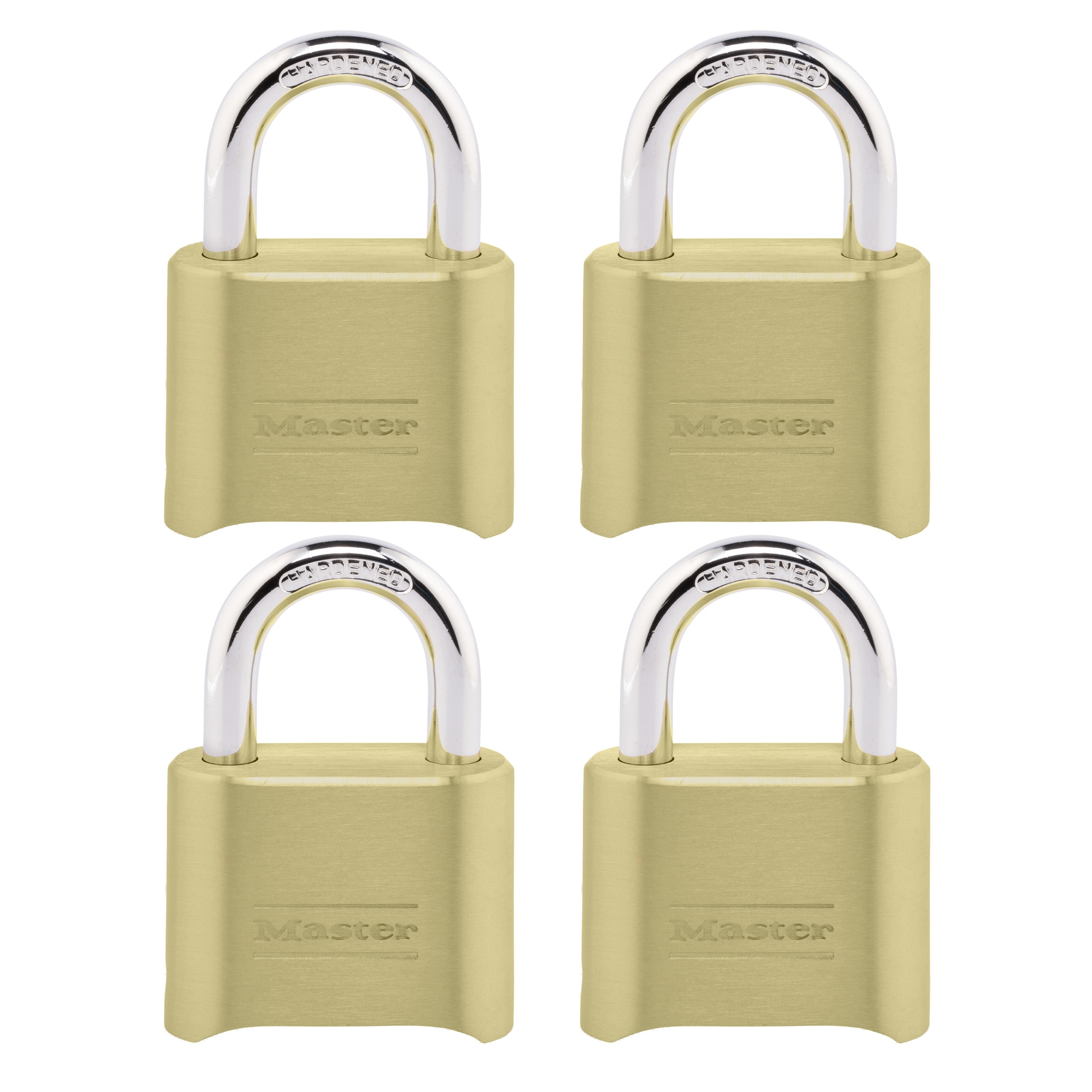 Master Lock Outdoor Resettable Combination Padlock 2 In Wide X 1 In Shackle 4 Pack 175ec4 At