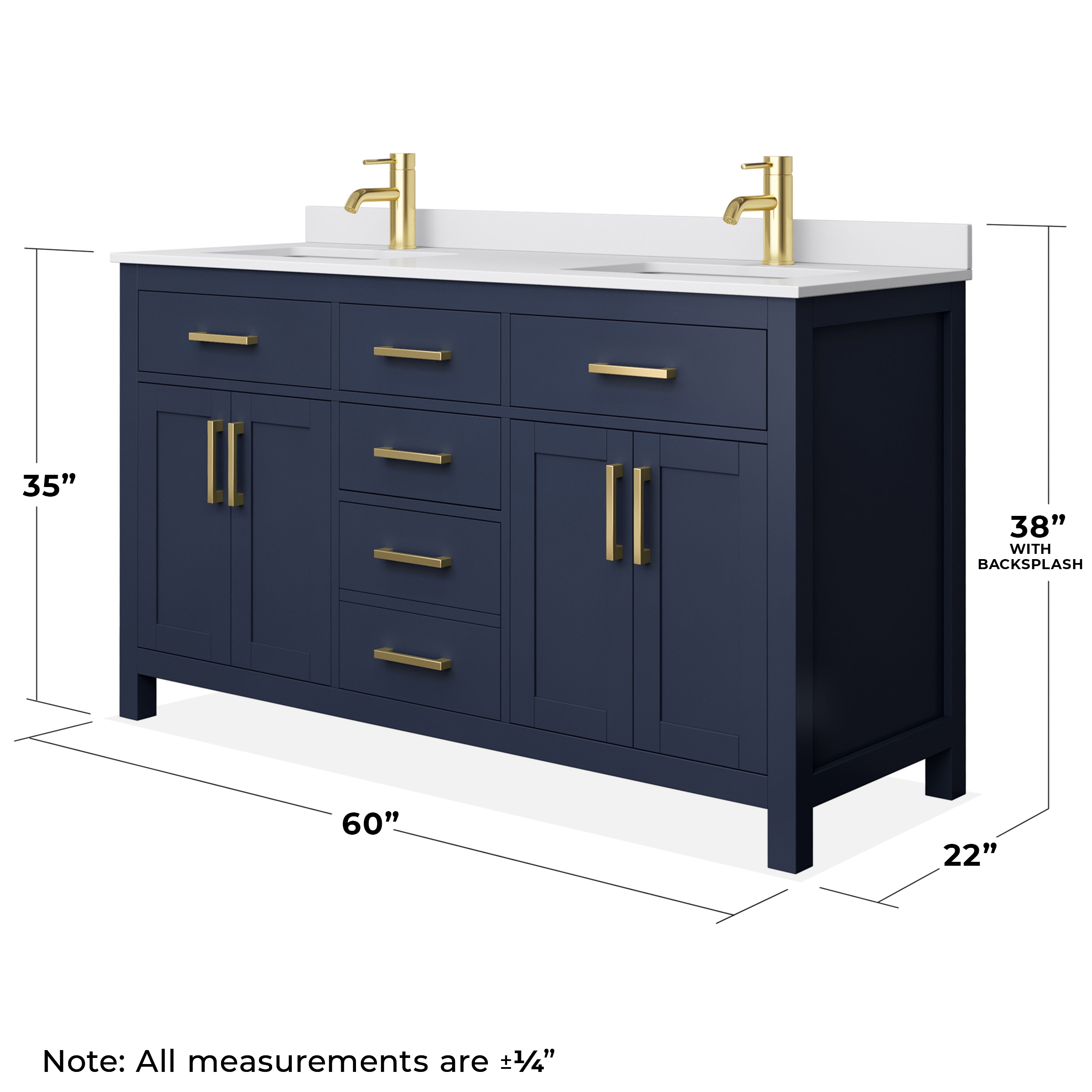 Wyndham Collection WCG242460DBLWCUNSMXX Bath-Vanity-Combo - View #5