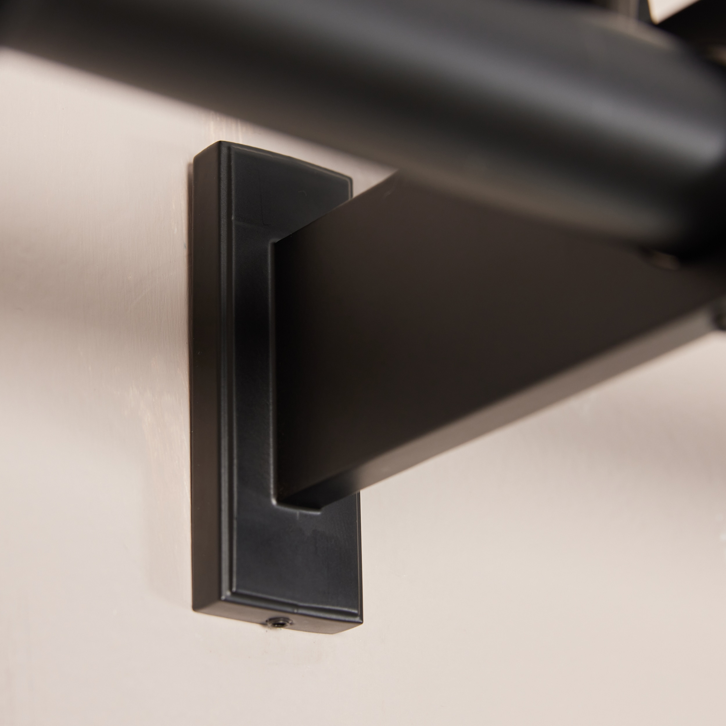 allen + roth 2-Pack Matte Black Aluminum Single Curtain Rod Bracket in the Curtain  Rod Brackets department at