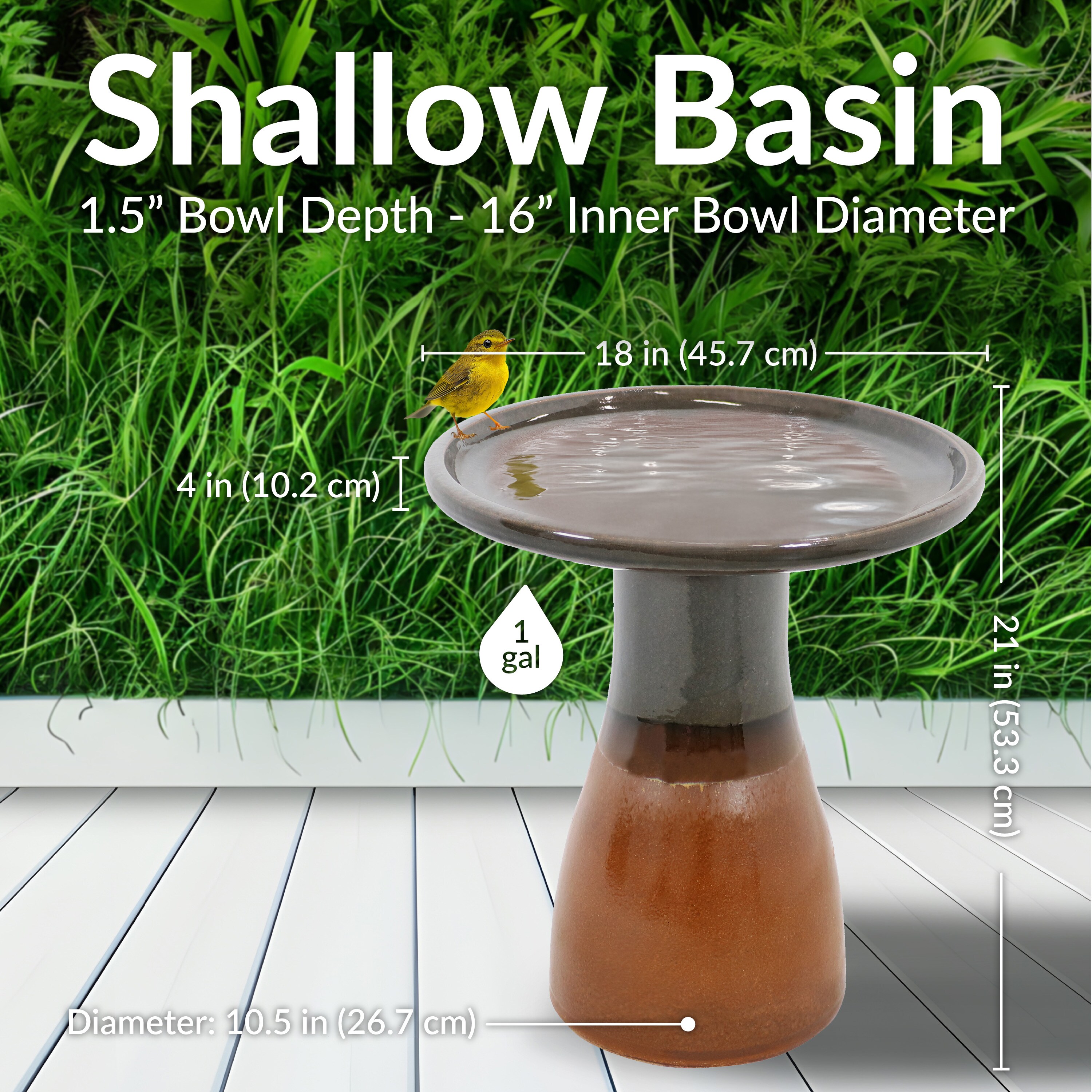 Sunnydaze Decor AP-010 birdbaths - View #6