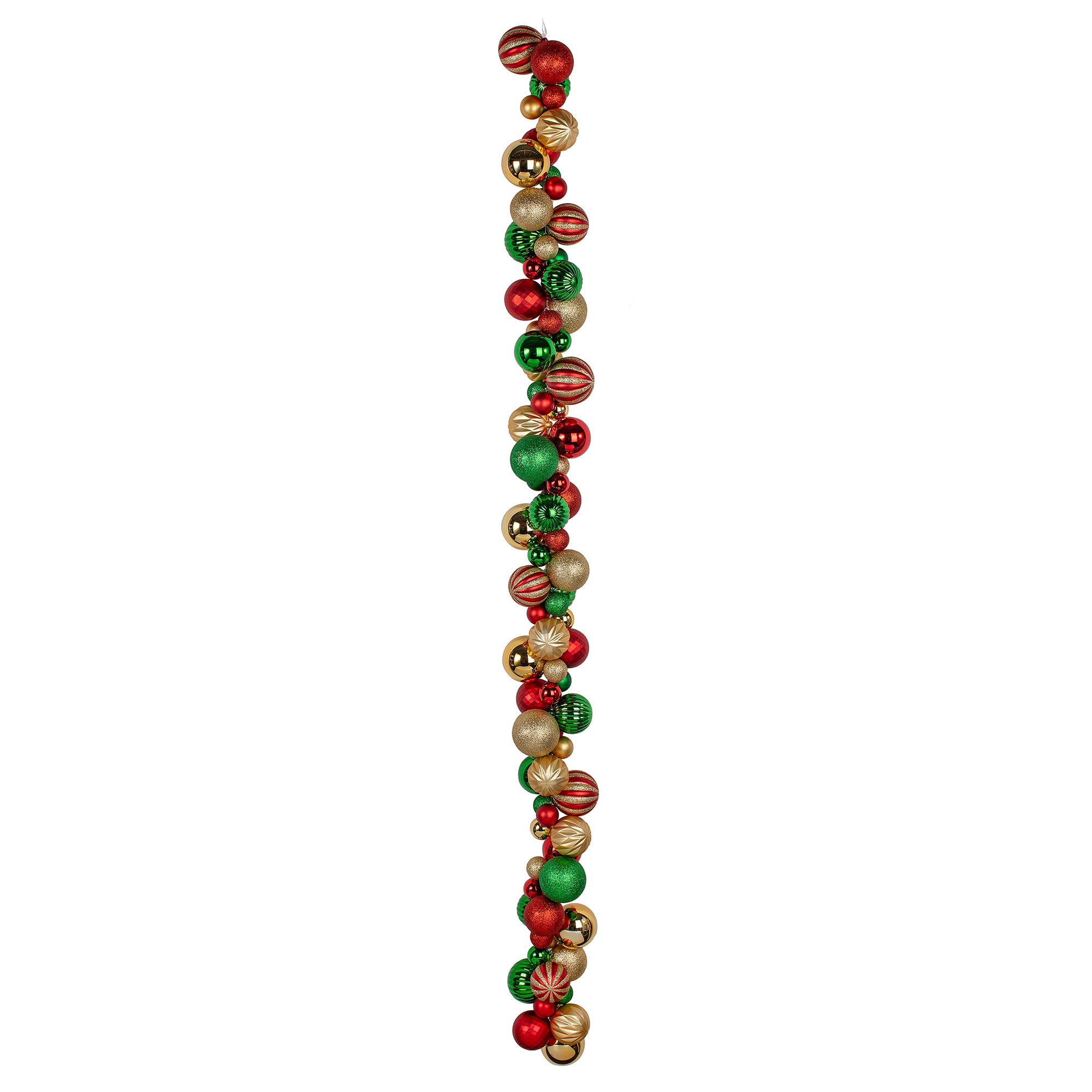 Holiday Living 6-ft Red/Green/Gold Ornament Christmas Garland