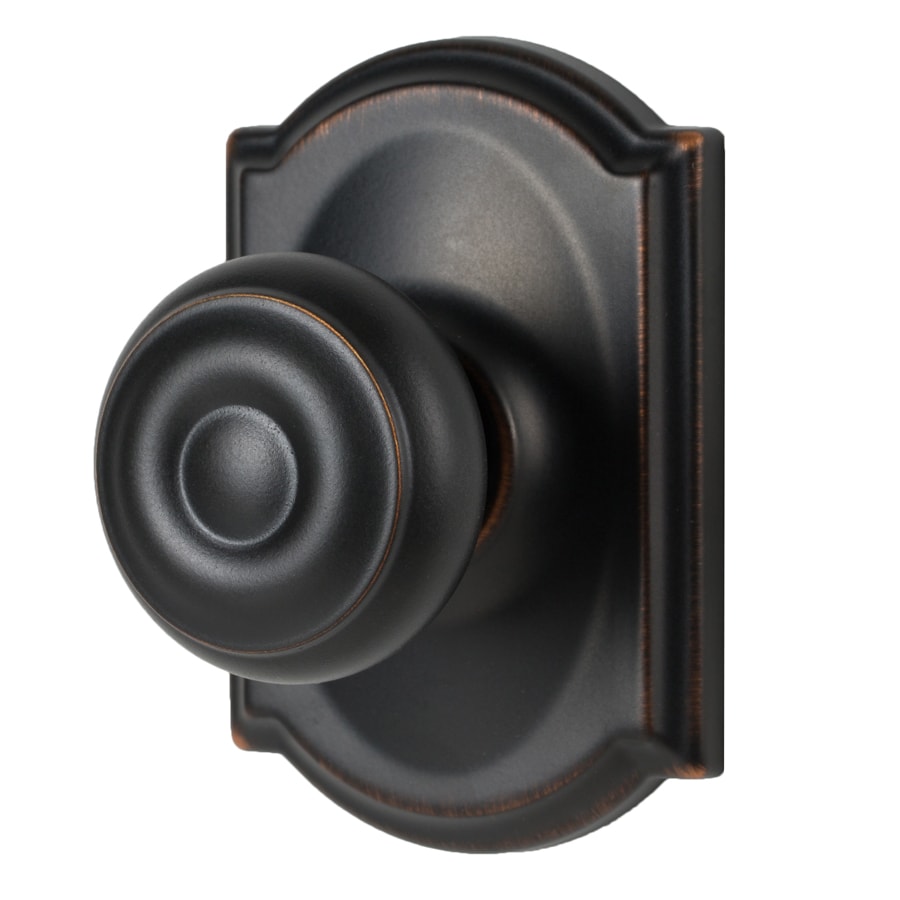 Schlage F10 Geo 716 Cam Camelot Collection Georgian Passage Knob, Aged Bronze