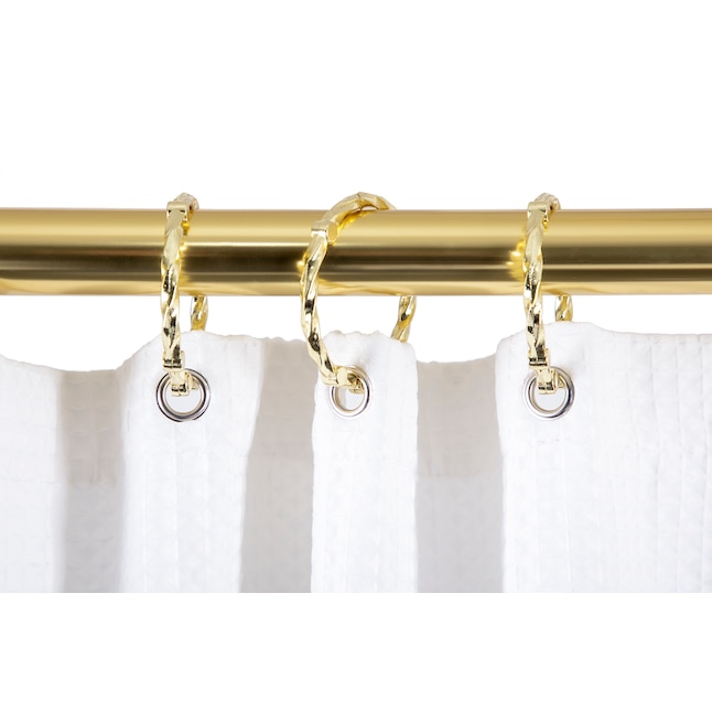 Utopia Alley 28 In To 61 Gold Fixed Clawfoot Tub Shower Curtain Rod The Rods Department At Lowes Com