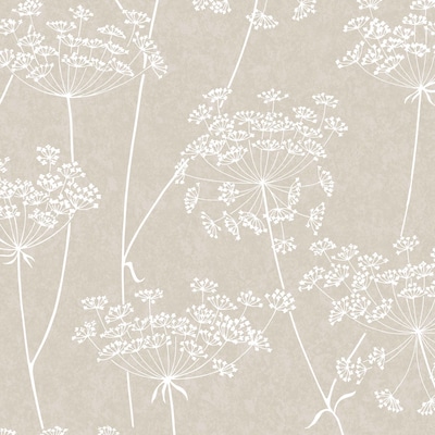 Sepia & Taupe Jacobean Floral Wallpaper by Mirage  988-58628 
