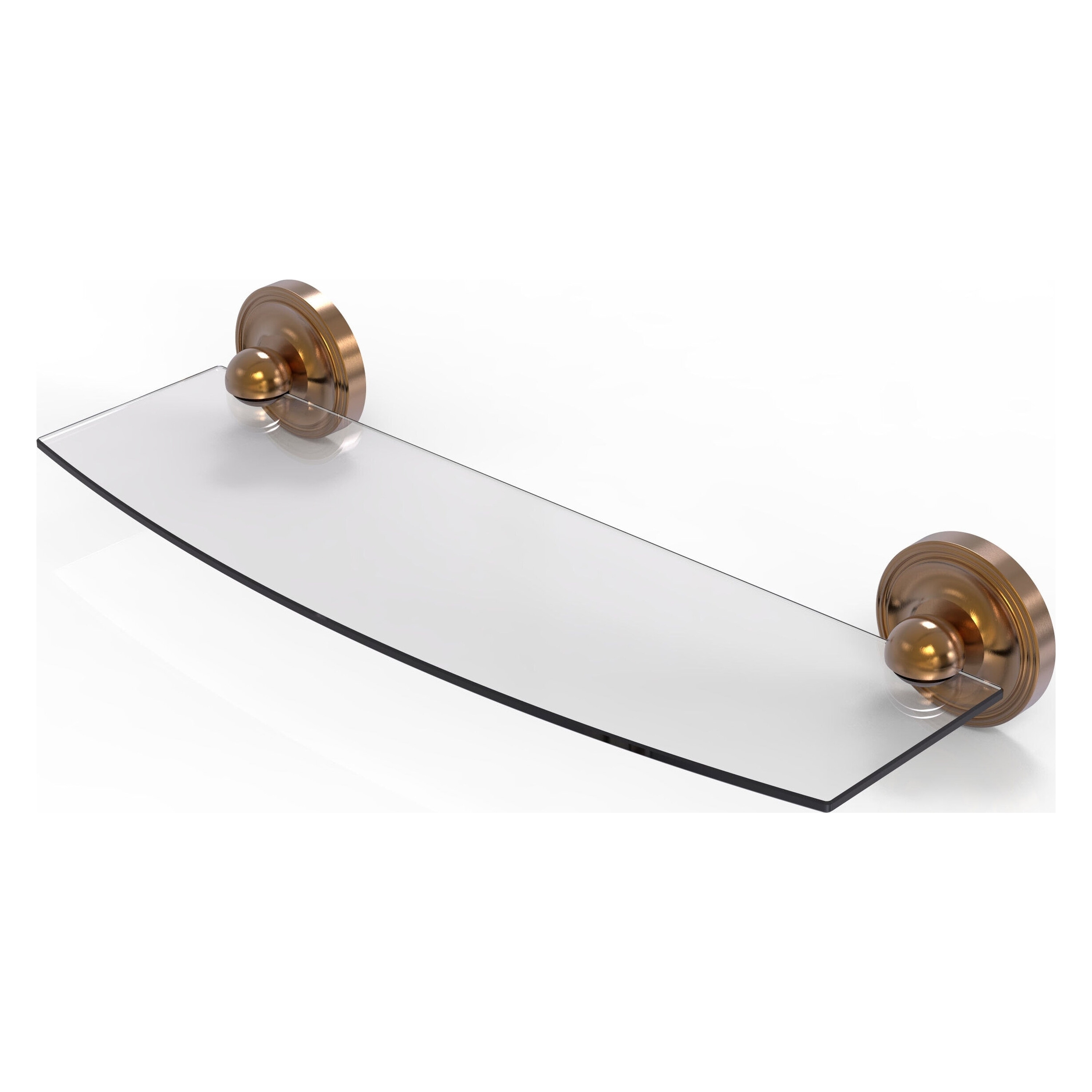 Allied Brass PR-33/18-BBR Prestige Regal Brushed Bronze Wall mount Bathroom Shelf ( 18-in x 3-in x 5-in )