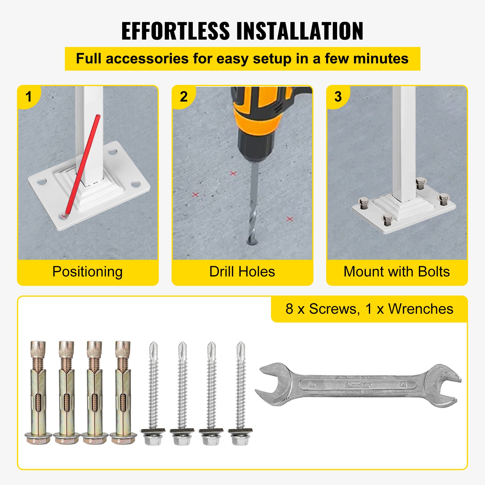 VEVOR SCLTFSBSDDZJ01177V0 railings - View #6