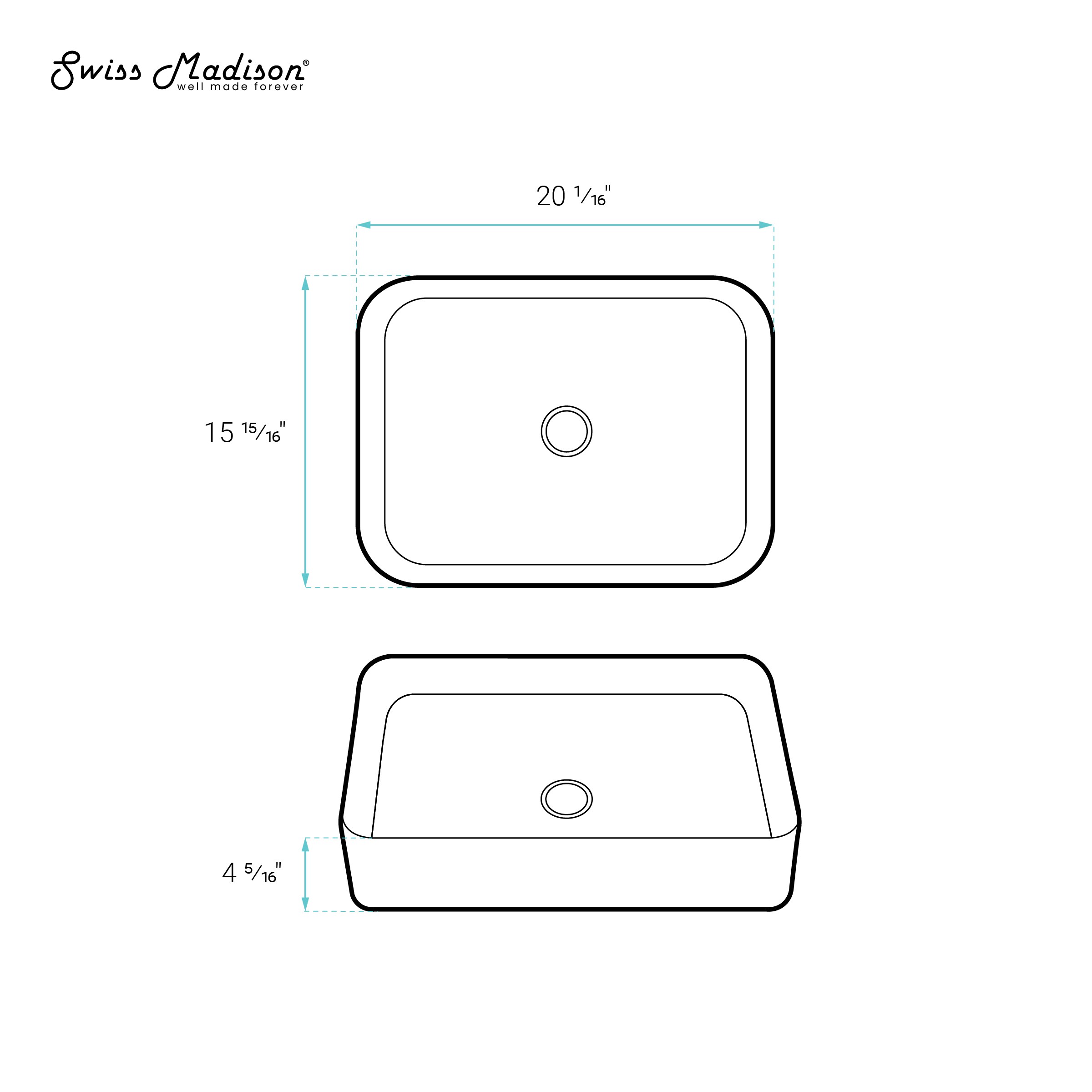 Swiss Madison SM-25-VSBAS05WH Bath-Sink - View #6