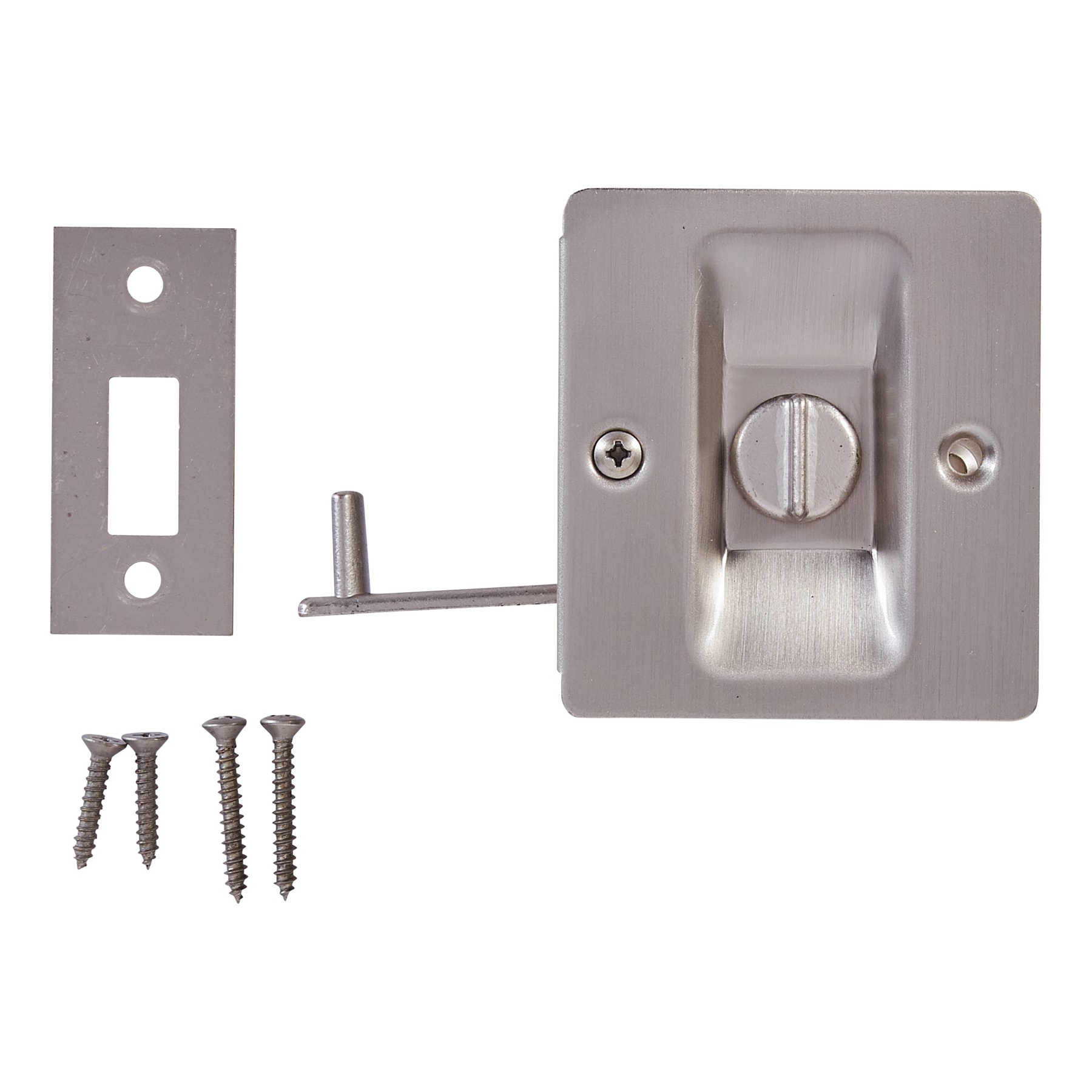 Solid Brass Sliding Closet Door Pocket Door Lock & Pull Replacement Hardware