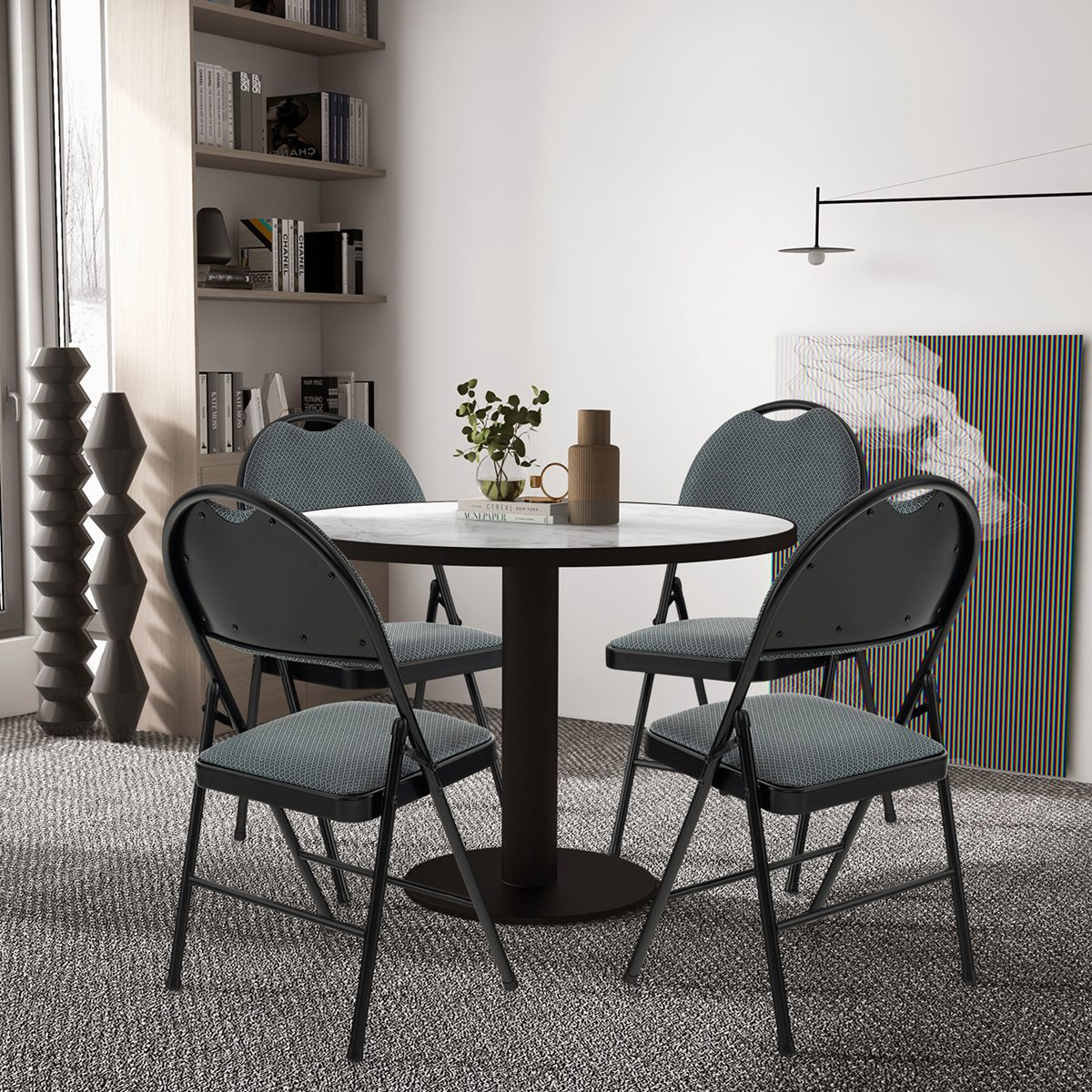 Costway HW54166GR-4 Dining-Chairs - View #2