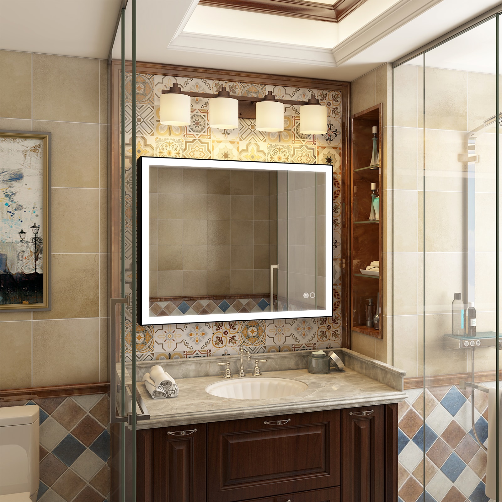 WELLFOR TRX-962AE Framed-Bath-Mirrors - View #4