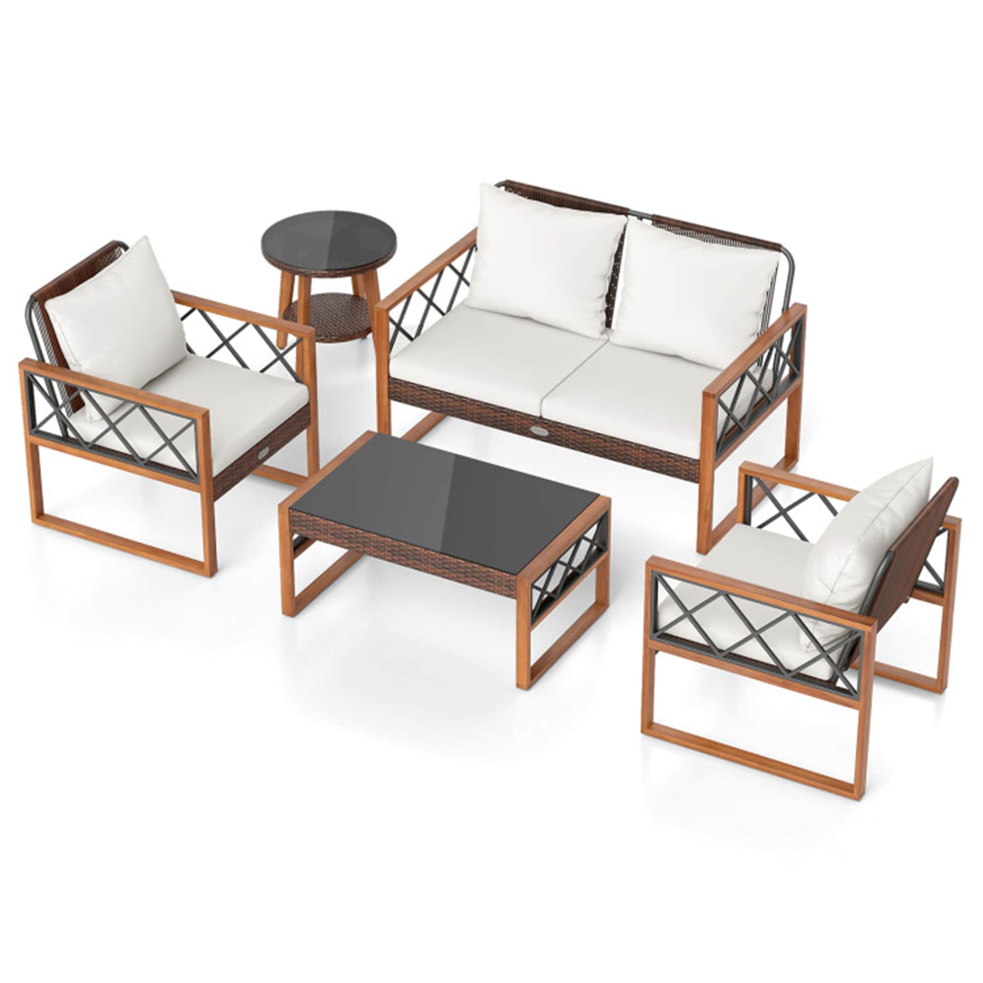 BABOOM BOM-14725WH-CO Patio-Conversation-Sets - View #5