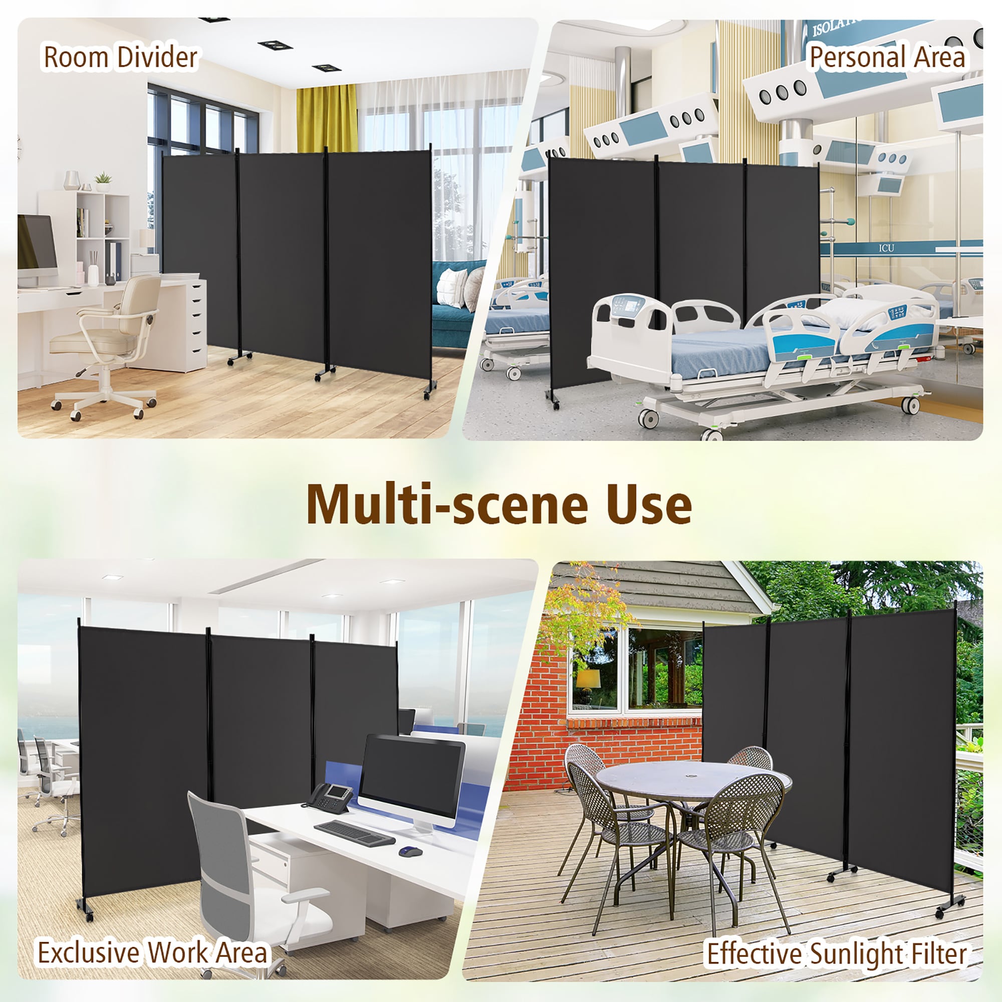 Goplus LWS00322 Indoor-Privacy-Screens - View #9