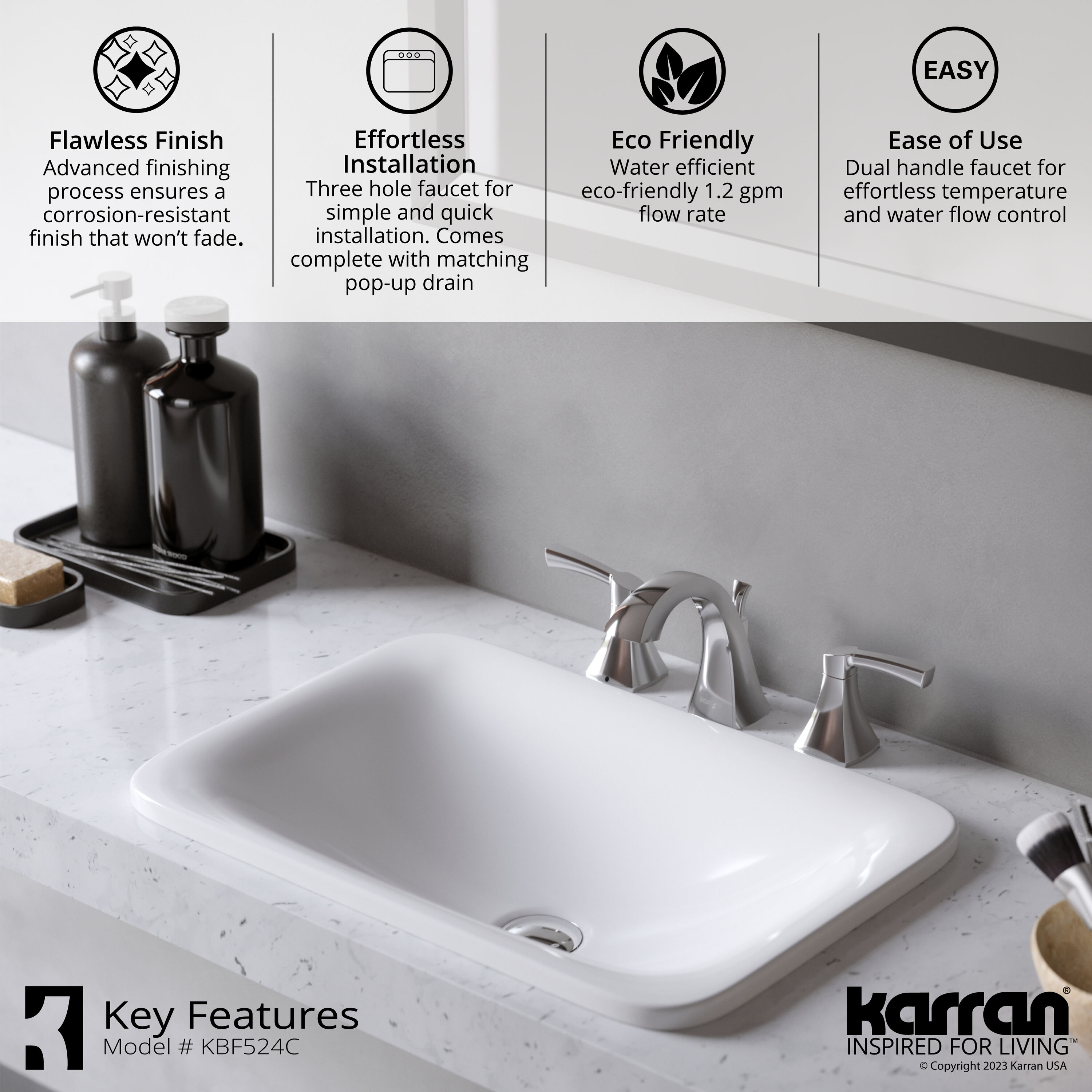 Karran KBF524C Lavatory-Faucets - View #6