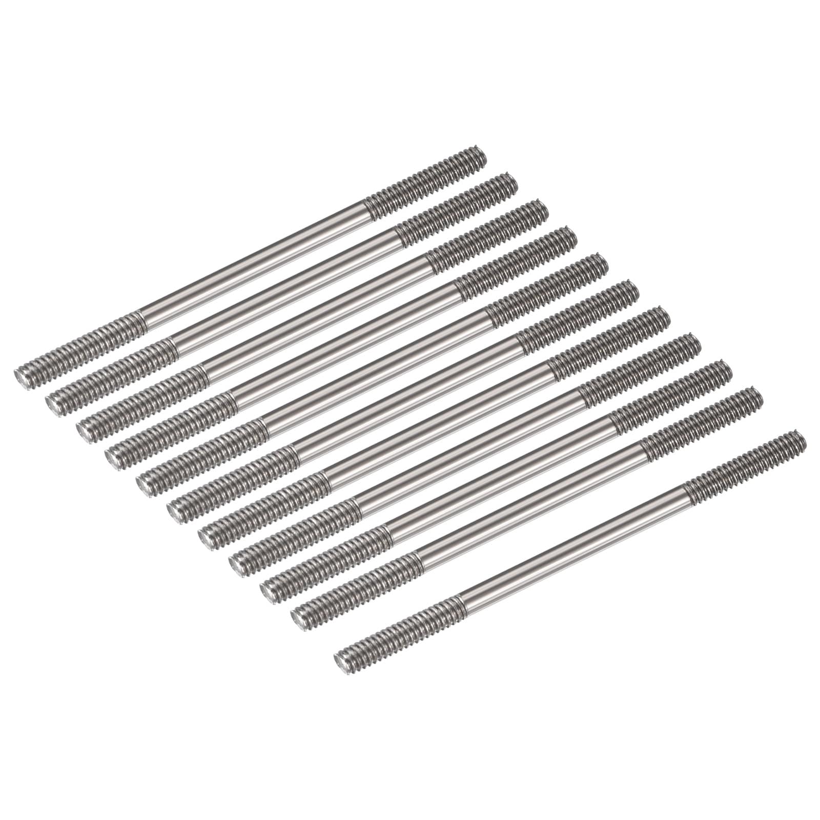 Unique Bargains 20pcs Push Rod Connector Double End Threaded Rod 304 Stainless Steel for DIY RC Car Boat Car Airplane Helicopter Model and DIY Material M2x30mm