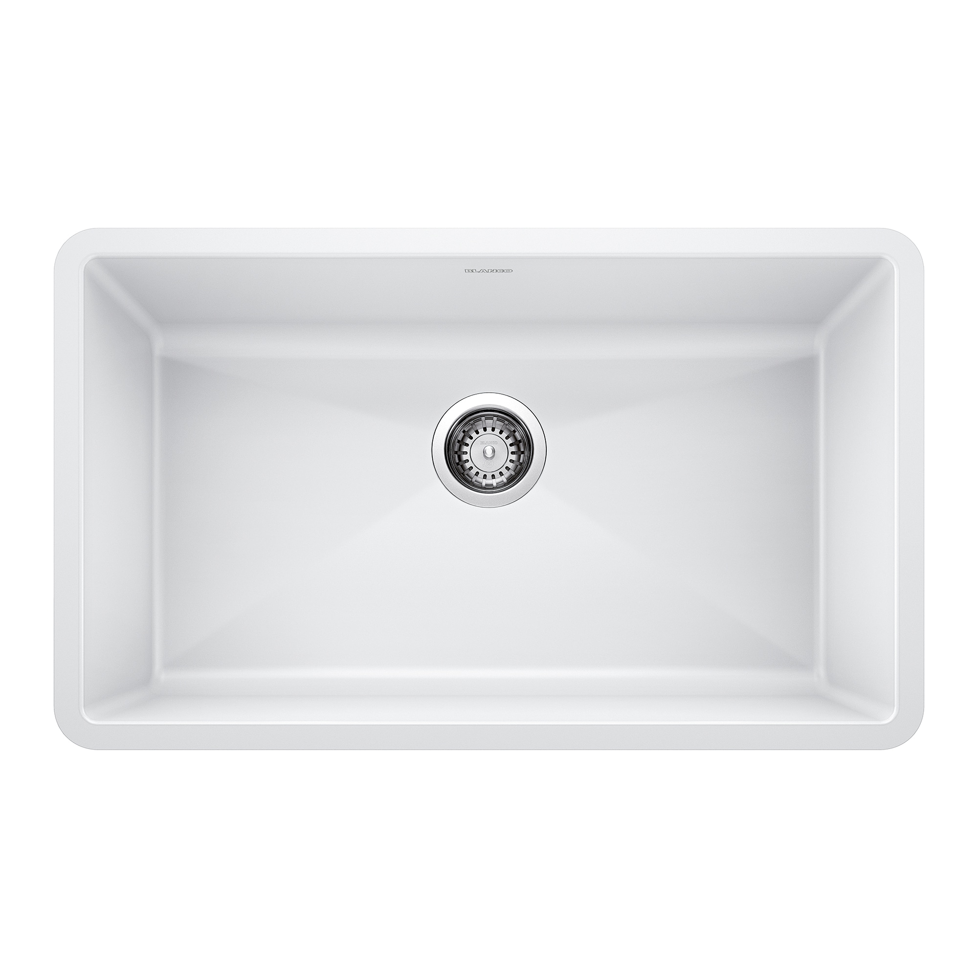BLANCO 440150 Precis Silgranit Undermount 32.0-in x 19-in Granite Single bowl Kitchen Sink