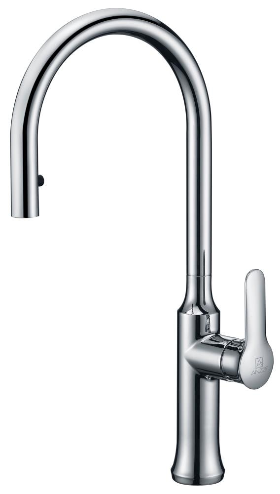 ANZZI Cresent Polished Chrome Single Handle Pull-down Kitchen 