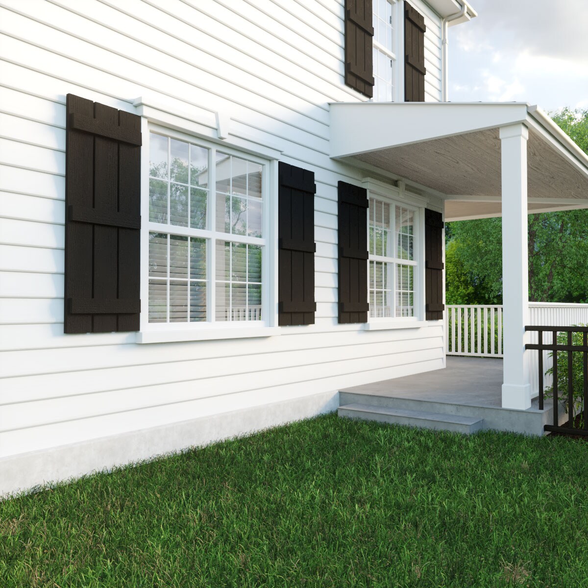 Ekena Millwork SHUBSS17X70RSPR Exterior-Shutters - View #9