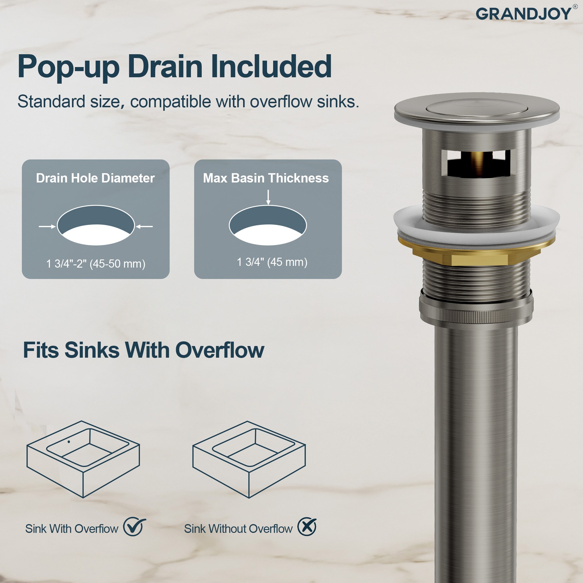 GRANDJOY SGF11GJ-51BN Lavatory-Faucets - View #8