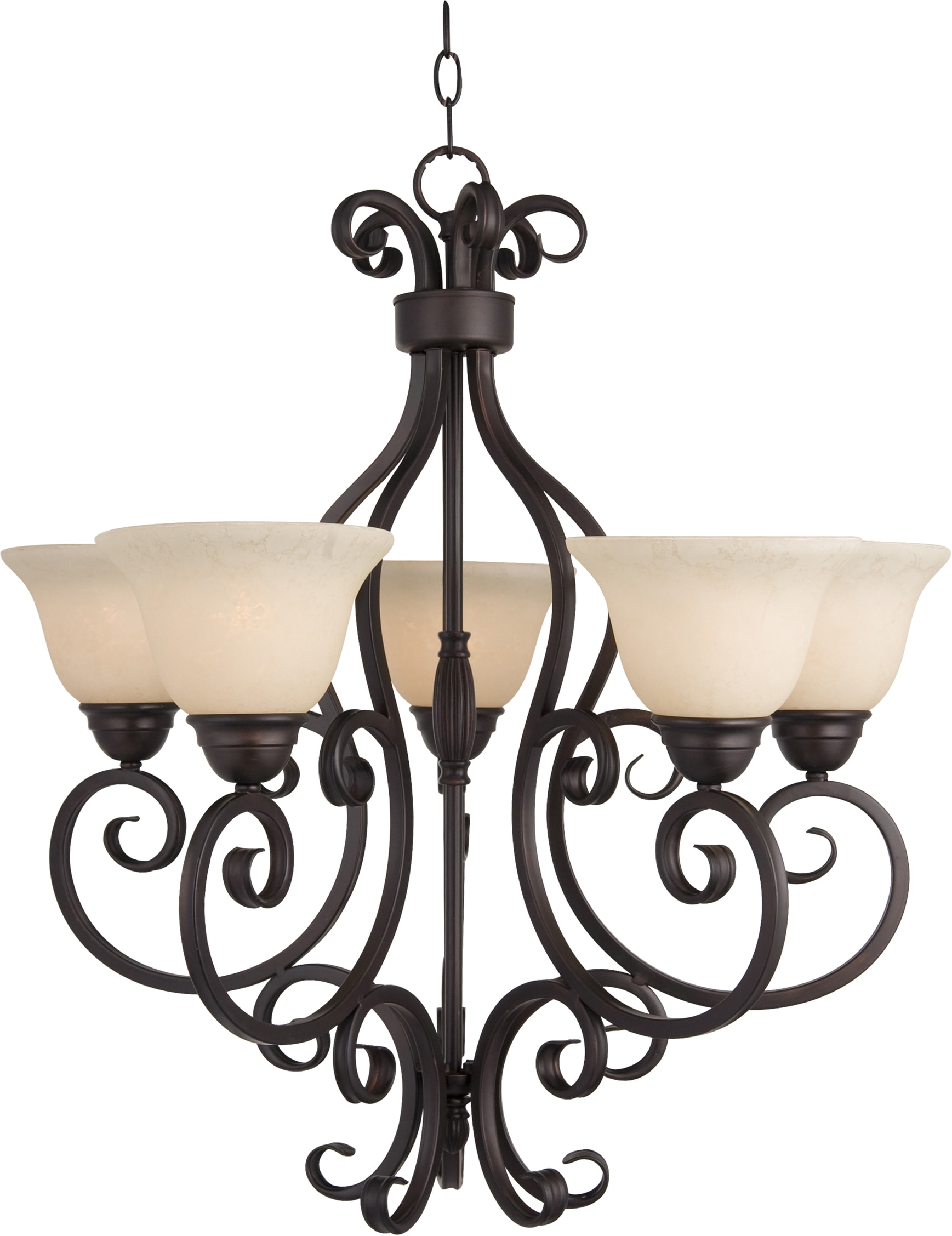 5 light oil rubbed bronze chandelier