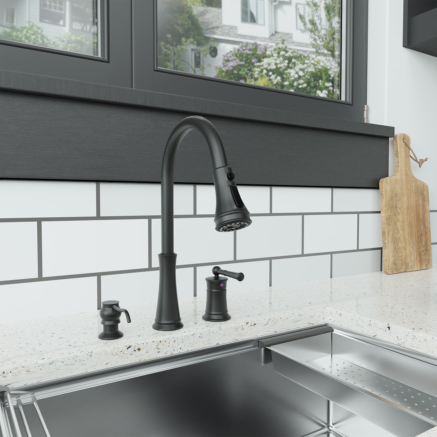 Mondawe MD-D95-MB Kitchen-Faucets - View #5