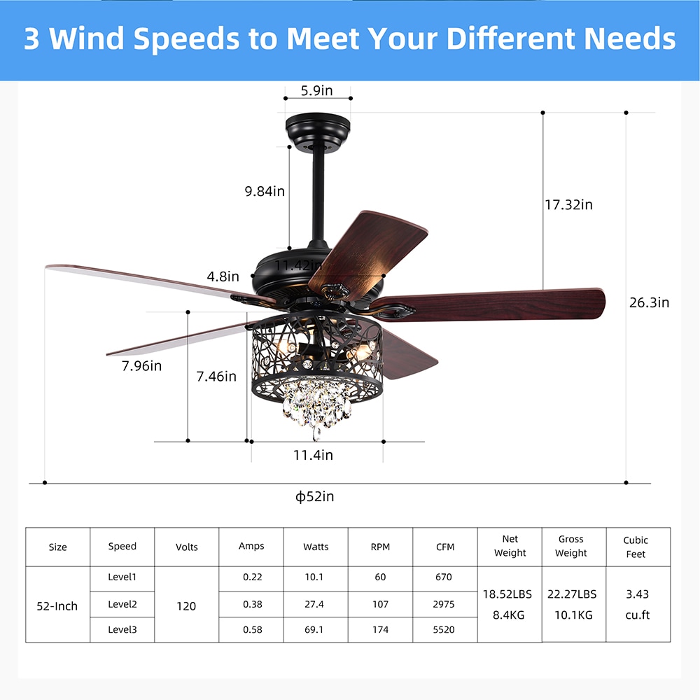 Sunrinx MG39-1-49L Ceiling-Fans - View #7